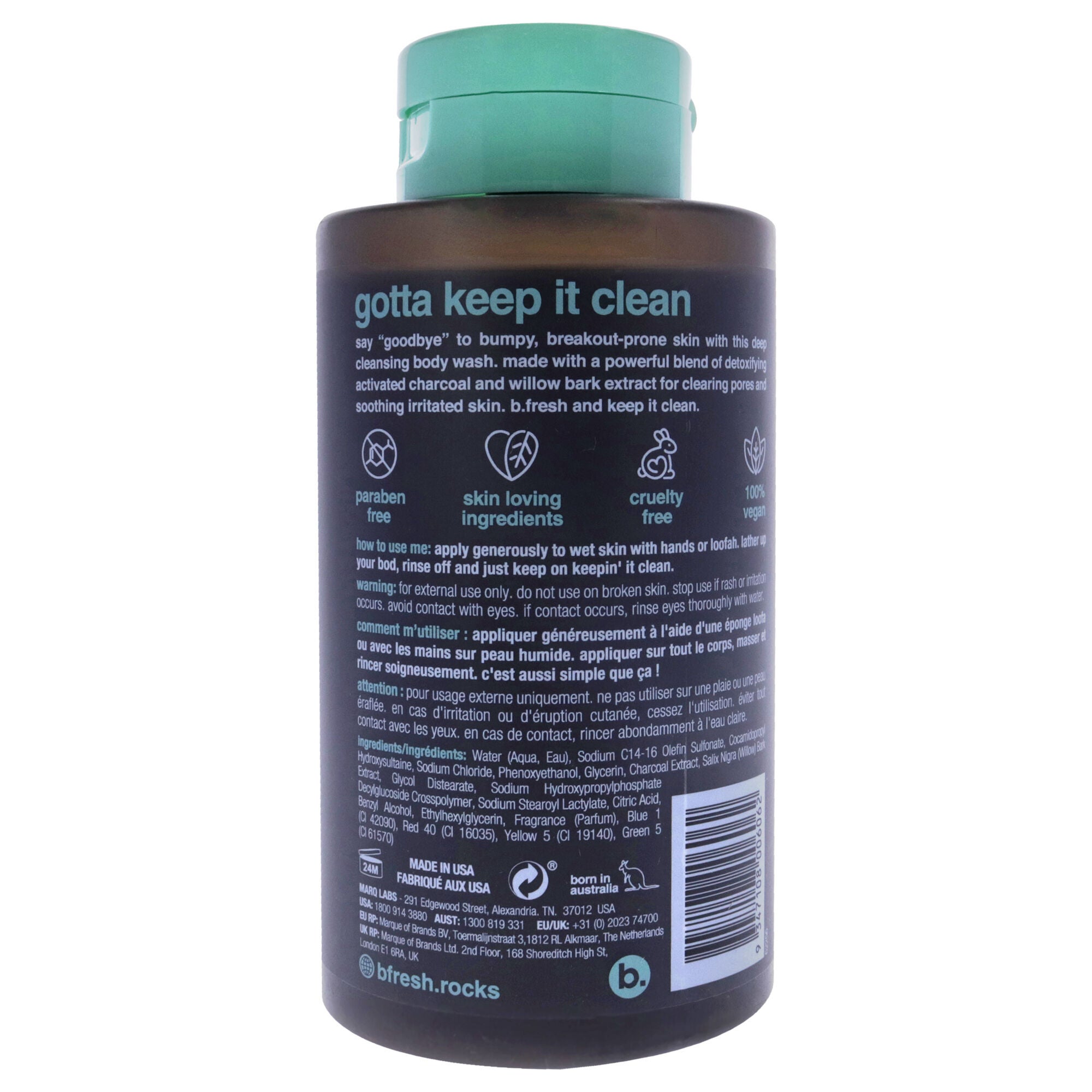 Keepin It Clean Detox Body Wash by B.Fresh for Unisex - 16 oz Body Wash, , alternate image number 3