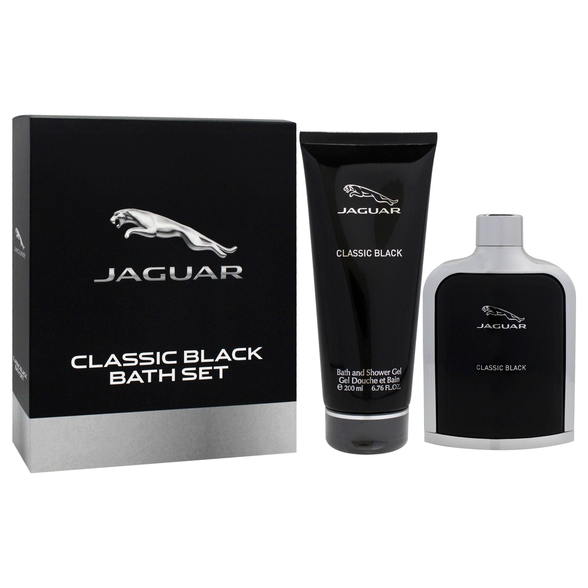 Jaguar Classic Black by Jaguar for Men - 2 Pc Gift Set 3.4oz EDT Spray, 6.76oz Bath and Shower Gel, See Description, alternate image number 1