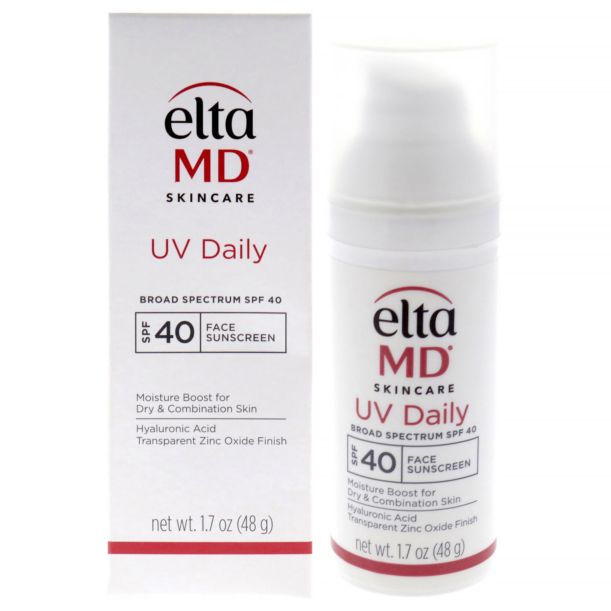UV Daily Moisturizing Facial Sunscreen SPF 40 by EltaMD for Unisex - 1.7 oz Sunscreen, See Description, hi-res image number 0