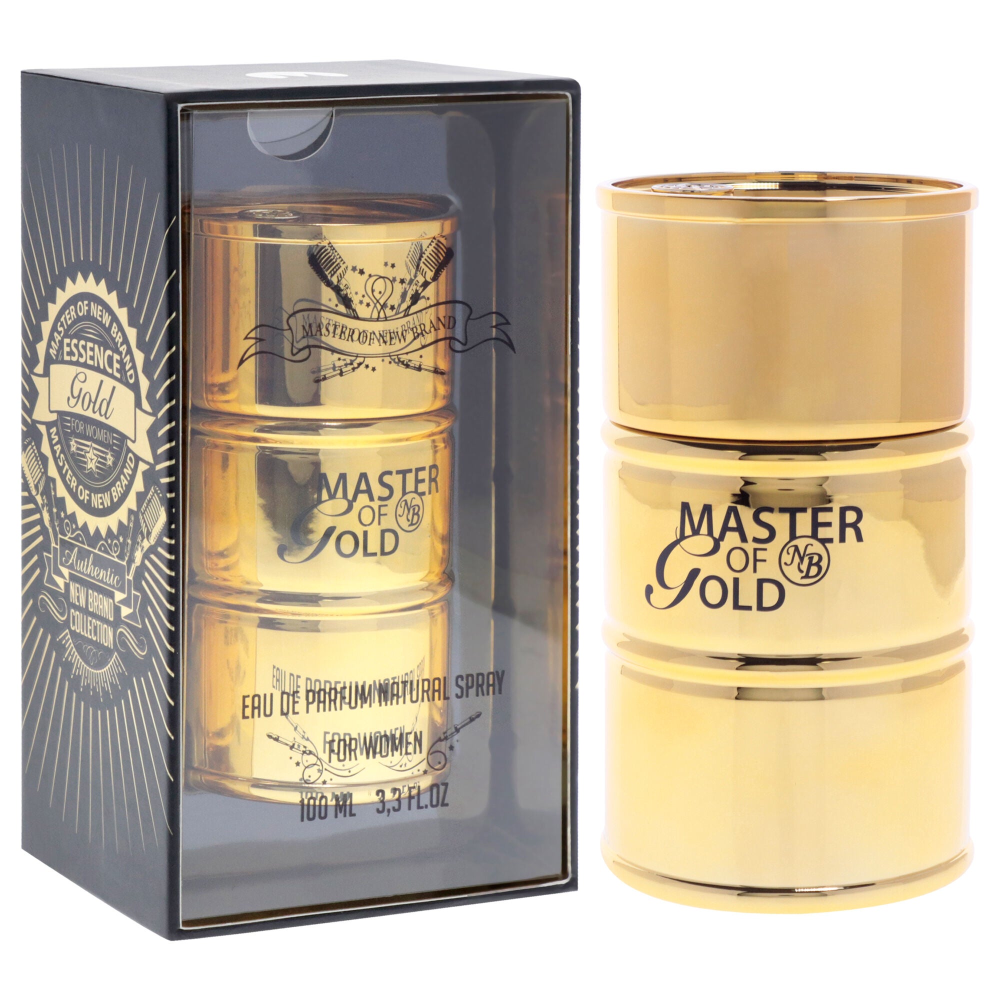 Master of Gold by New Brand for Women - 3.3 oz EDP Spray, See Description, alternate image number 1