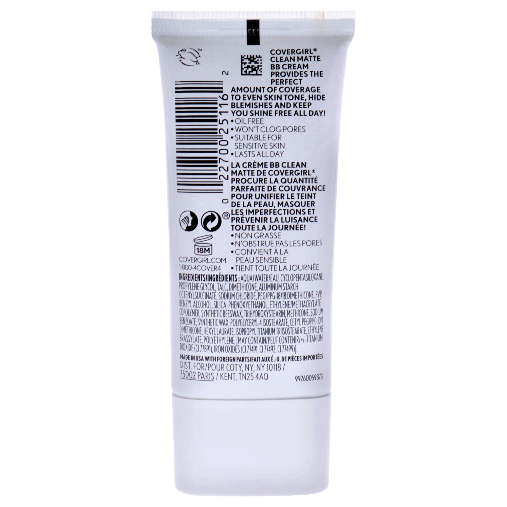 Clean Matte BB Cream For Oily Skin - 560 Deep by CoverGirl for Women - 1 oz Makeup, See Description, alternate image number 1