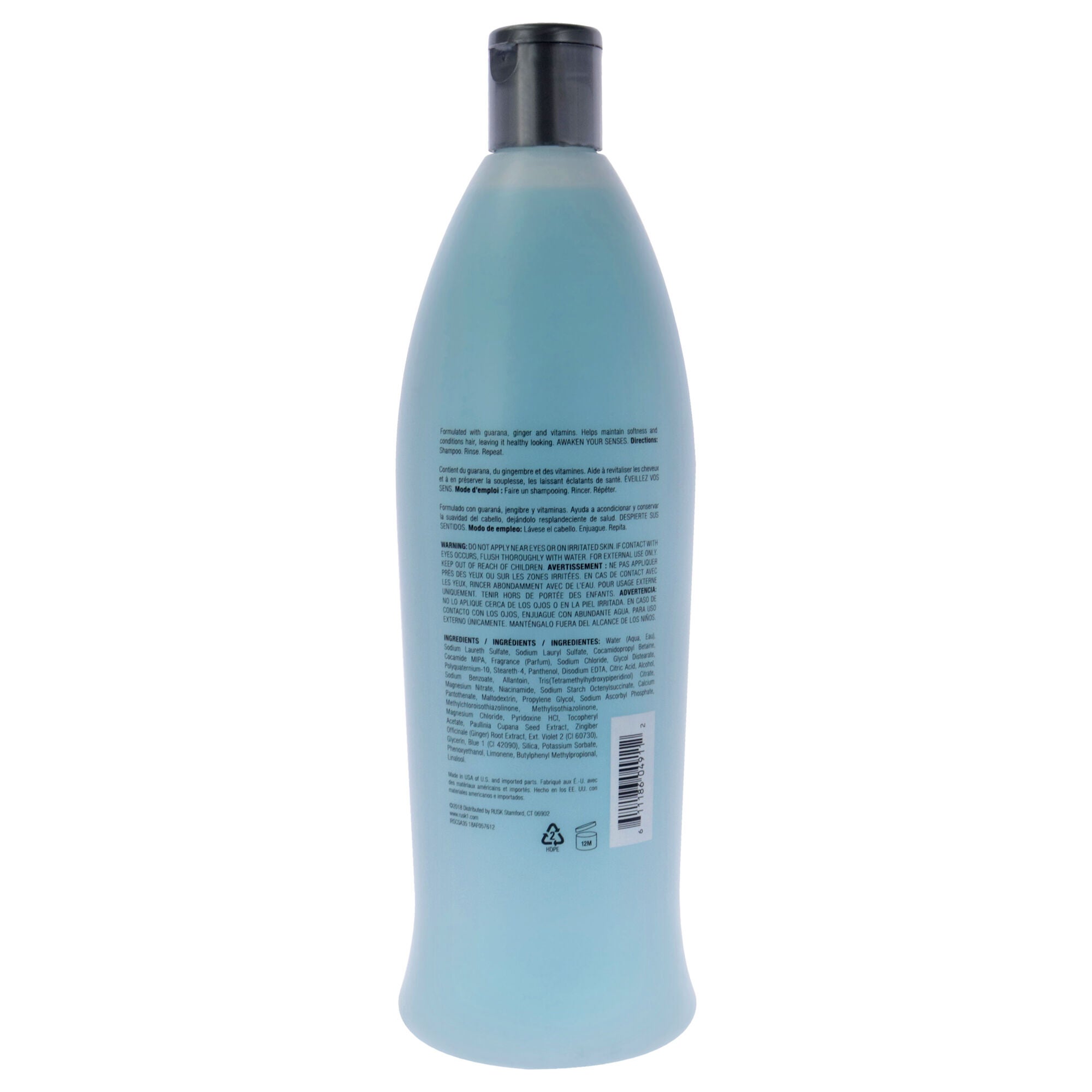 Sensories Calm Guarana And Ginger Nourishing Shampoo by Rusk for Unisex - 35 oz Shampoo, See Description, alternate image number 1