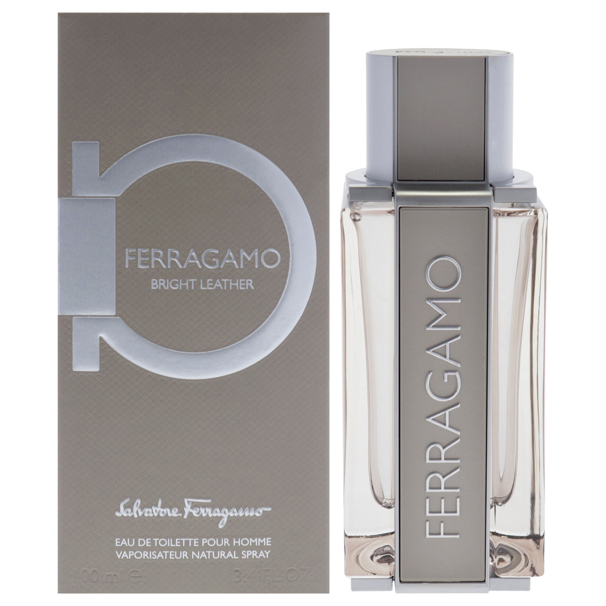 Bright Leather by Salvatore Ferragamo for Men - 3.4 oz EDT Spray, See Description, hi-res image number 0