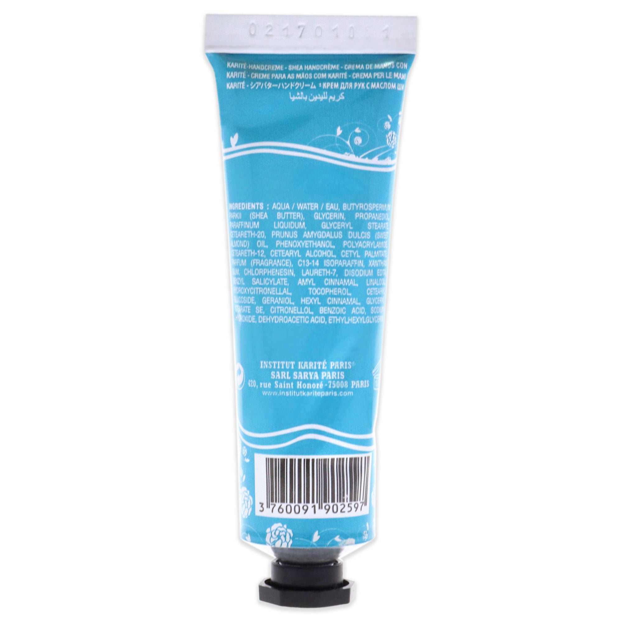 Paris Shea Hand Cream So Elegant - Gardenia by Institut Karite for Unisex - 1 oz Cream, , alternate image number 4
