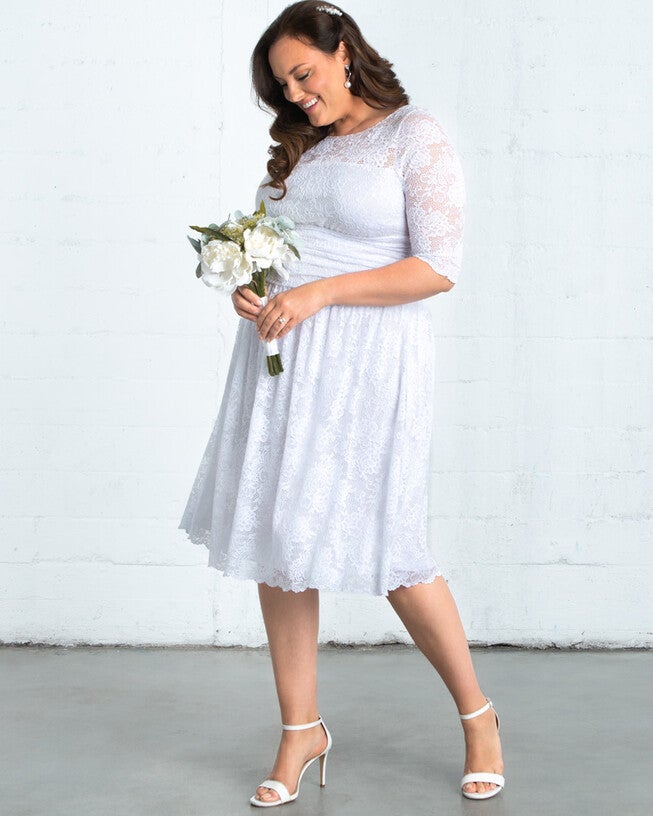 Aurora Lace Wedding Dress, WHITE / White, alternate image number null