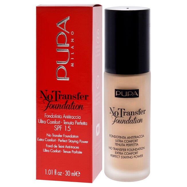 No Transfer Foundation SPF 15 - 02 Light Beige by Pupa Milano for Women - 1.01 oz Foundation, NA, alternate image number null
