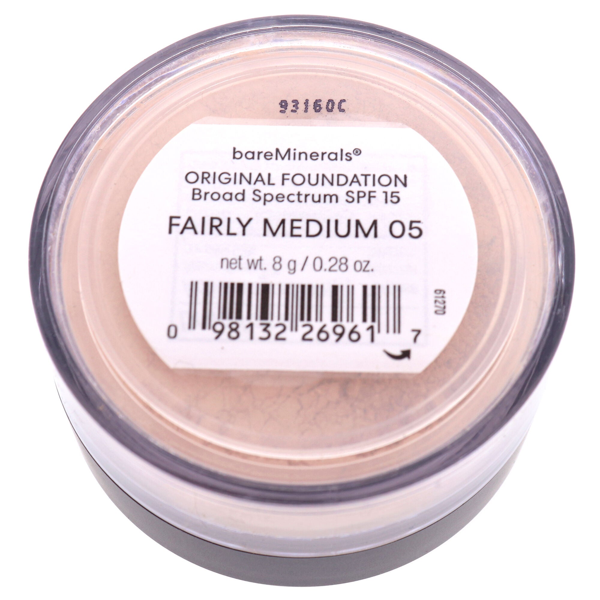 Original Foundation SPF 15 - 05 Fairly Medium by bareMinerals for Women - 0.28 oz Foundation, See Description, alternate image number 1