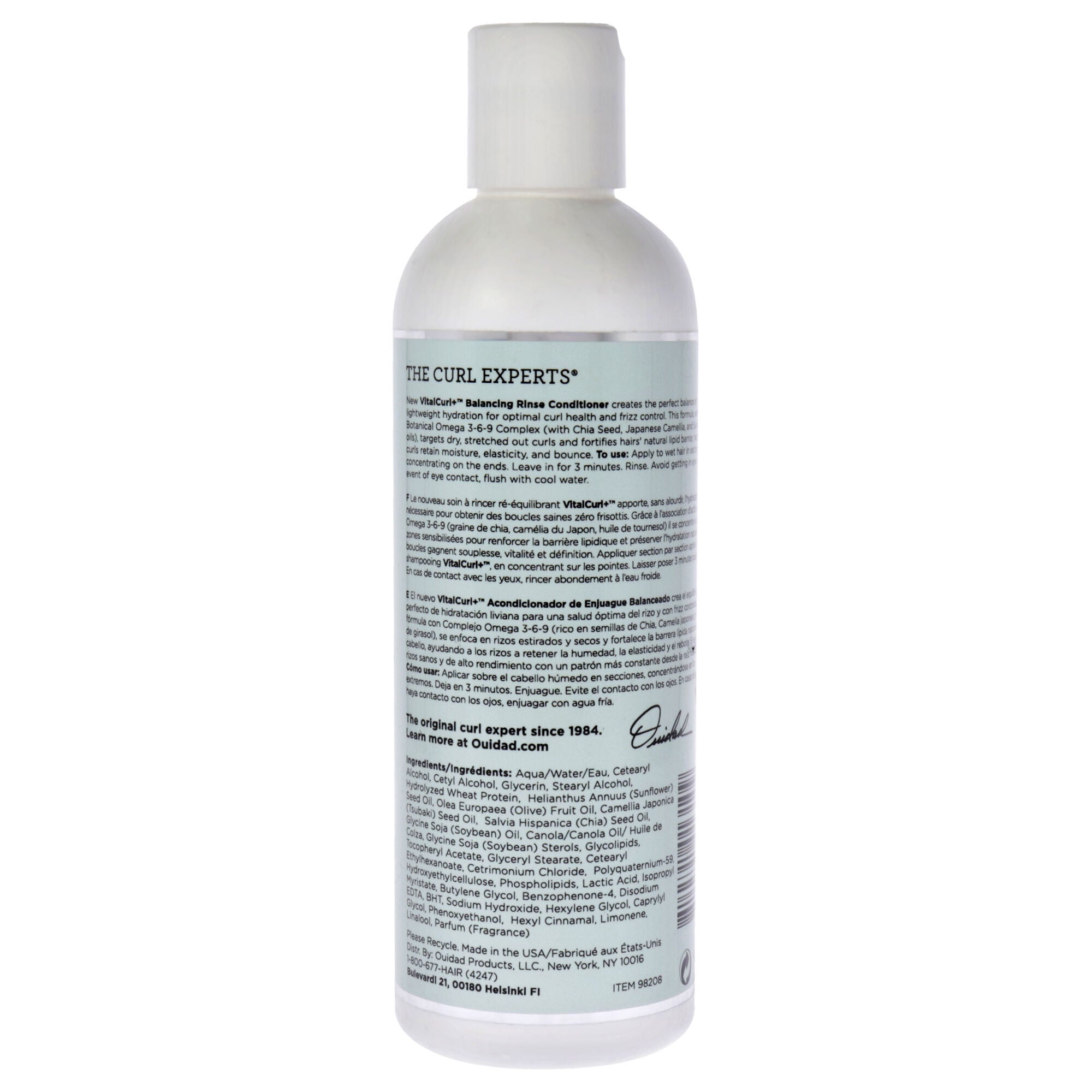 VitalCurl Plus Balancing Rinse Conditioner by Ouidad for Unisex - 8.5 oz Conditioner, , alternate image number 4