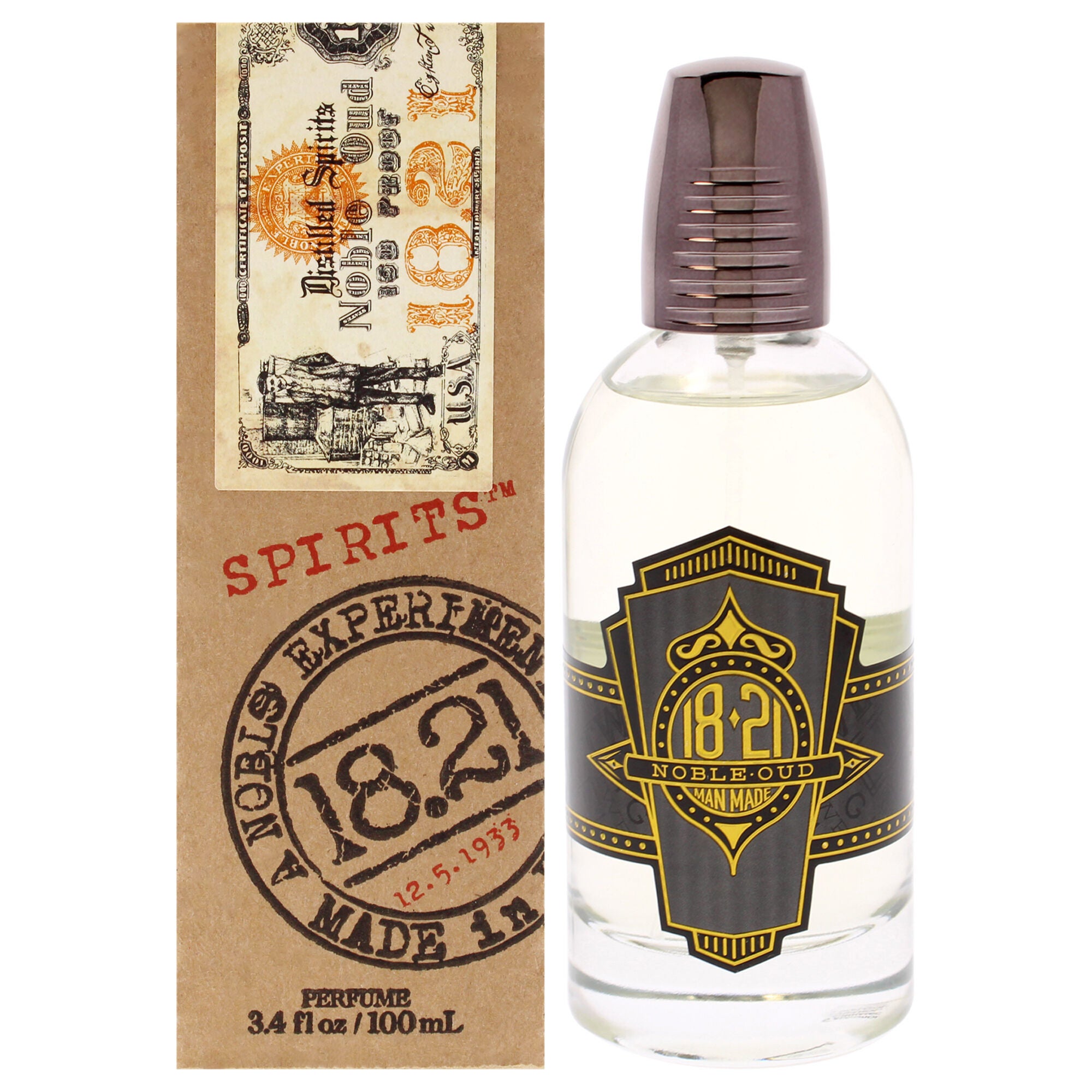 Spirits - Noble Oud by 18.21 Man Made for Men - 3.4 oz Parfum Spray, See Description, hi-res image number 0