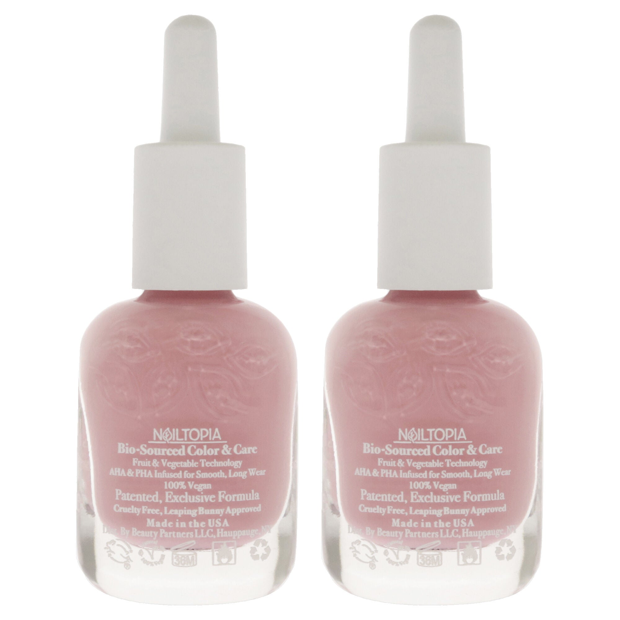 Bio-Sourced Chip Free Nail Lacquer - Uptown Girl by Nailtopia for Women - 0.41 oz Nail Polish - Pack of 2, See Description, alternate image number 1