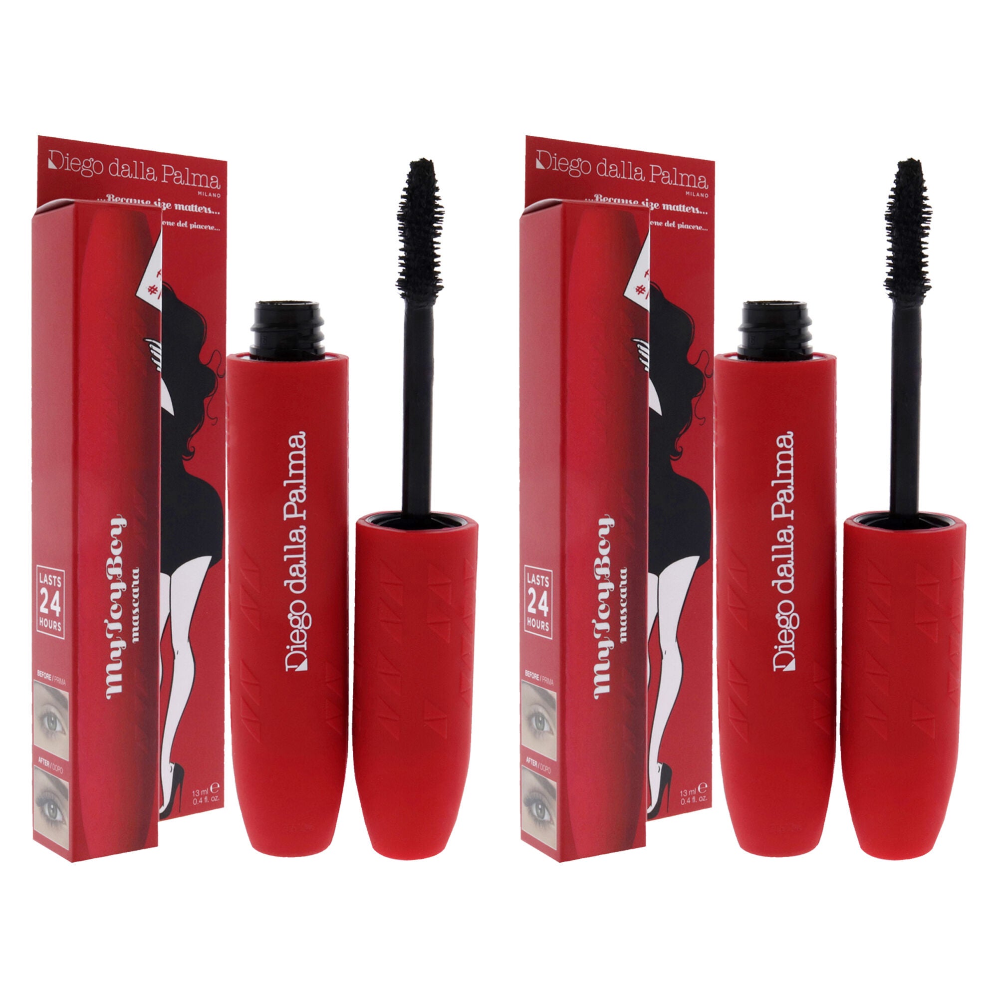 My Toy Boy Mascara - 151 Black by Diego Dalla Palma for Women - 0.4 oz Mascara - Pack of 2, See Description, alternate image number 1
