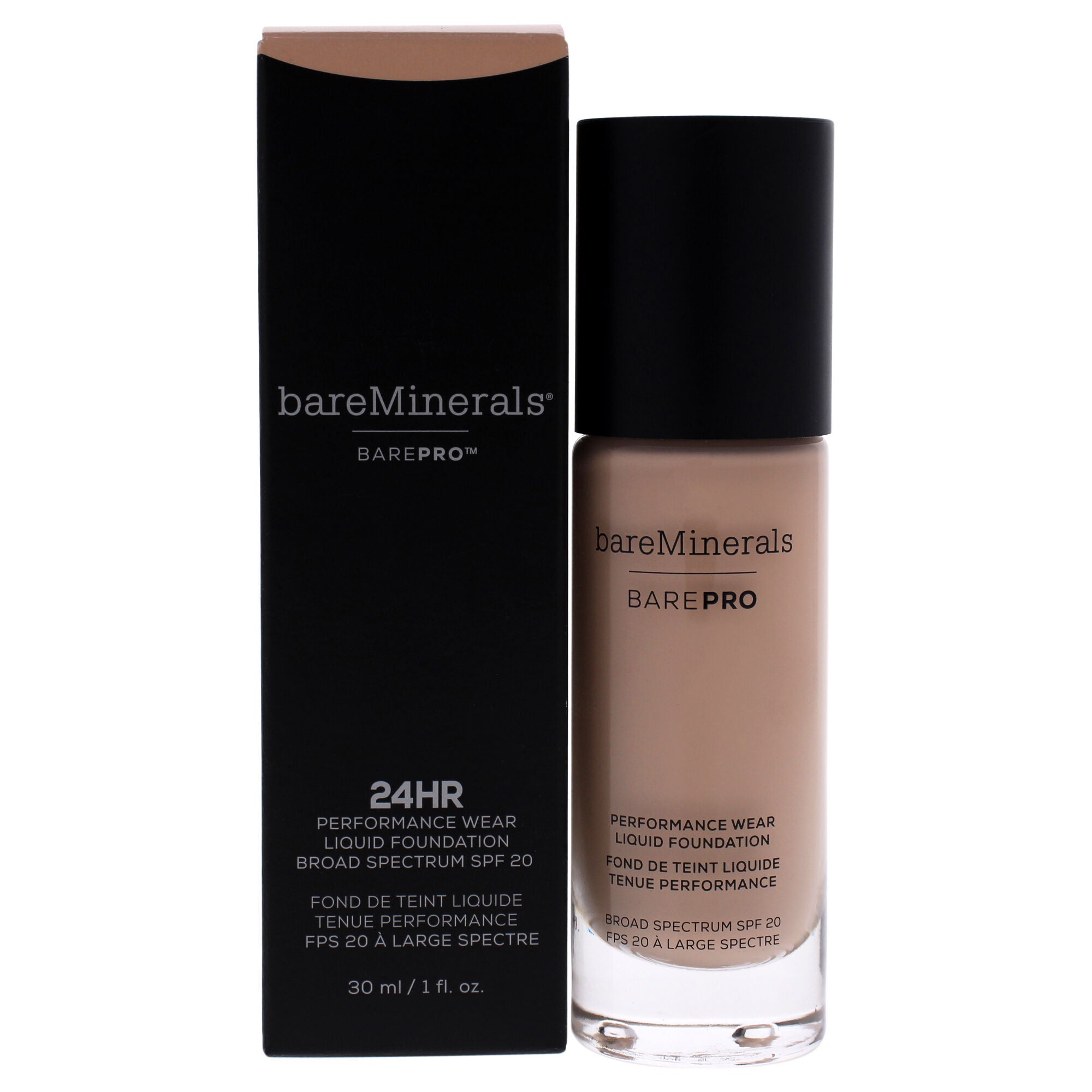 BarePro Performance Wear Liquid Foundation SPF 20 - 7.5 Shell by bareMinerals for Women - 1 oz Foundation, See Description, hi-res image number 0