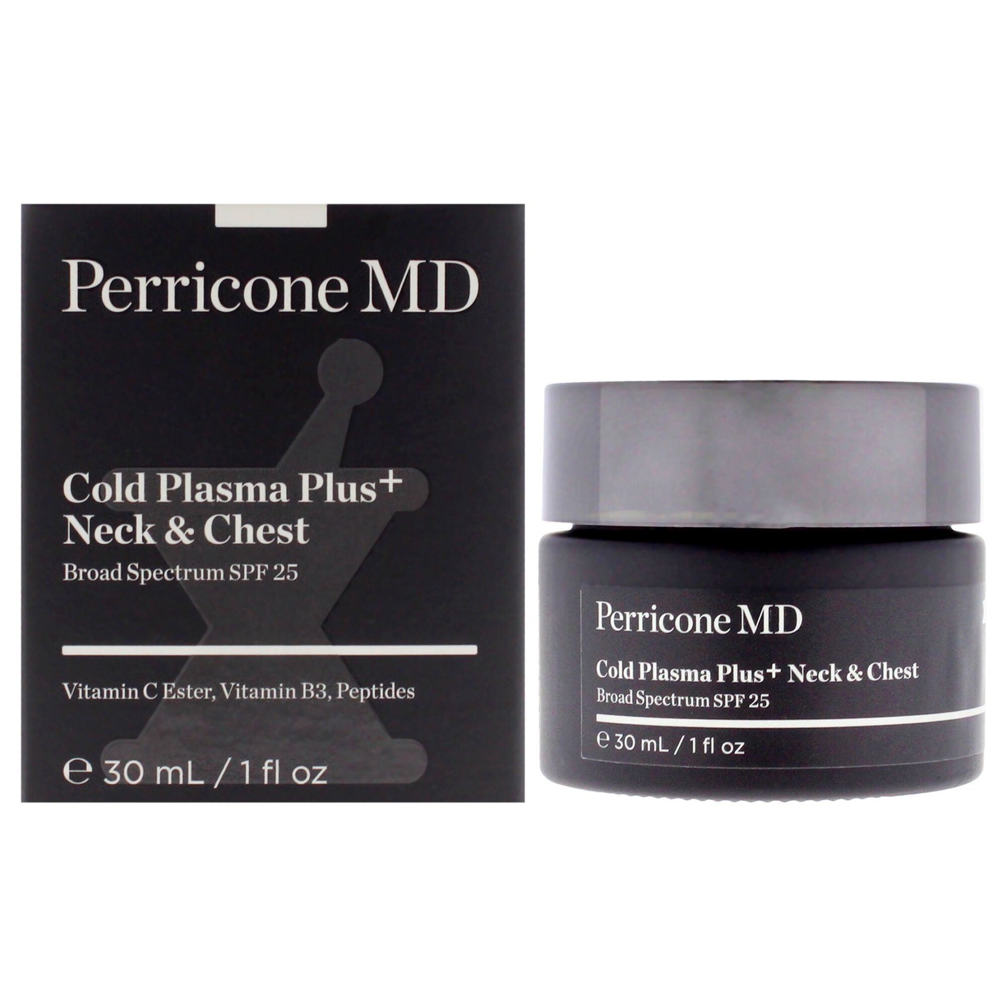 Cold Plasma Plus Neck and Chest SPF 25 by Perricone MD for Unisex - 1 oz Moisturizer, See Description, hi-res image number 0