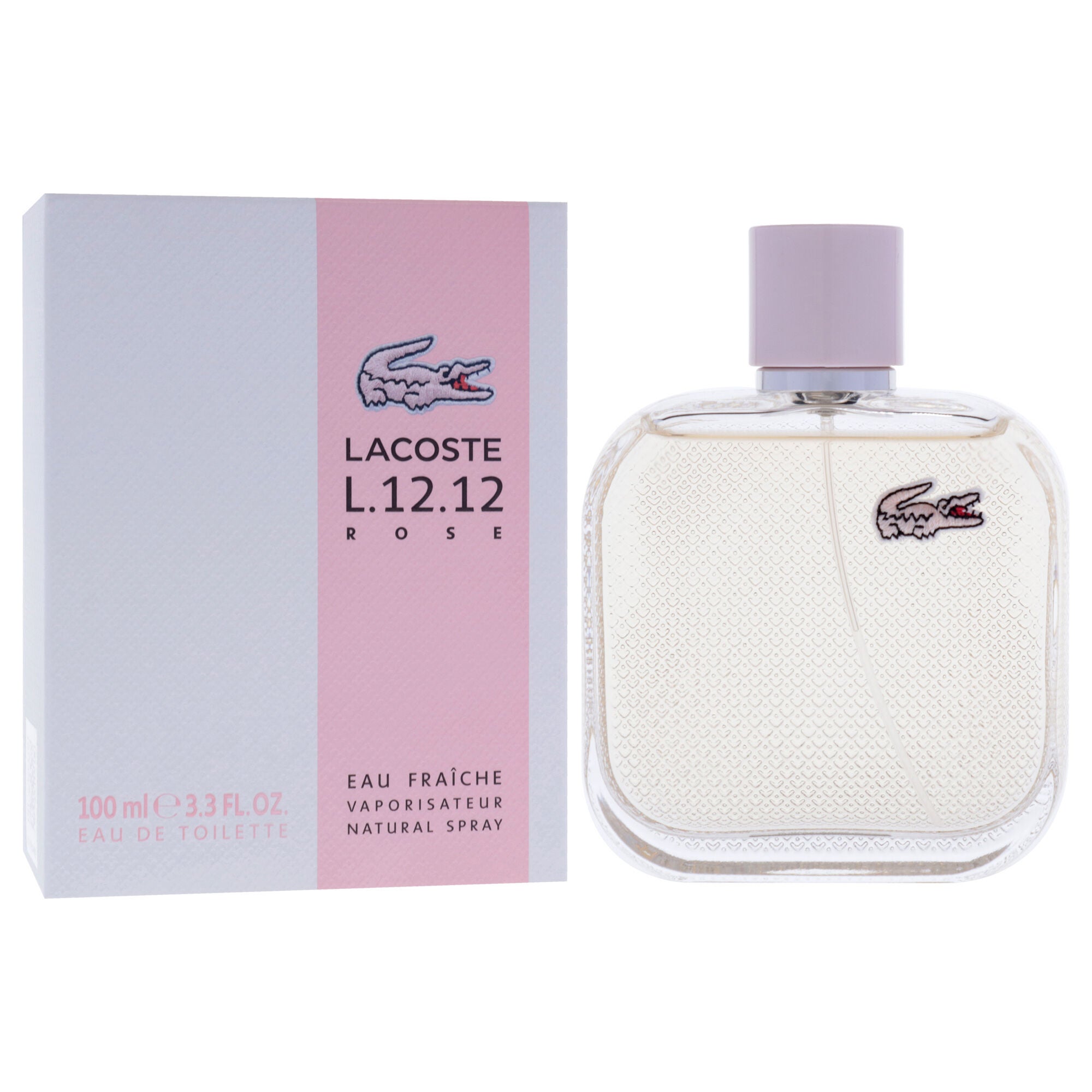 Lacoste Eau De L.12.12 Rose Eau Fraiche by Lacoste for Women - 3.3 oz EDT Spray, Clear, alternate image number 2
