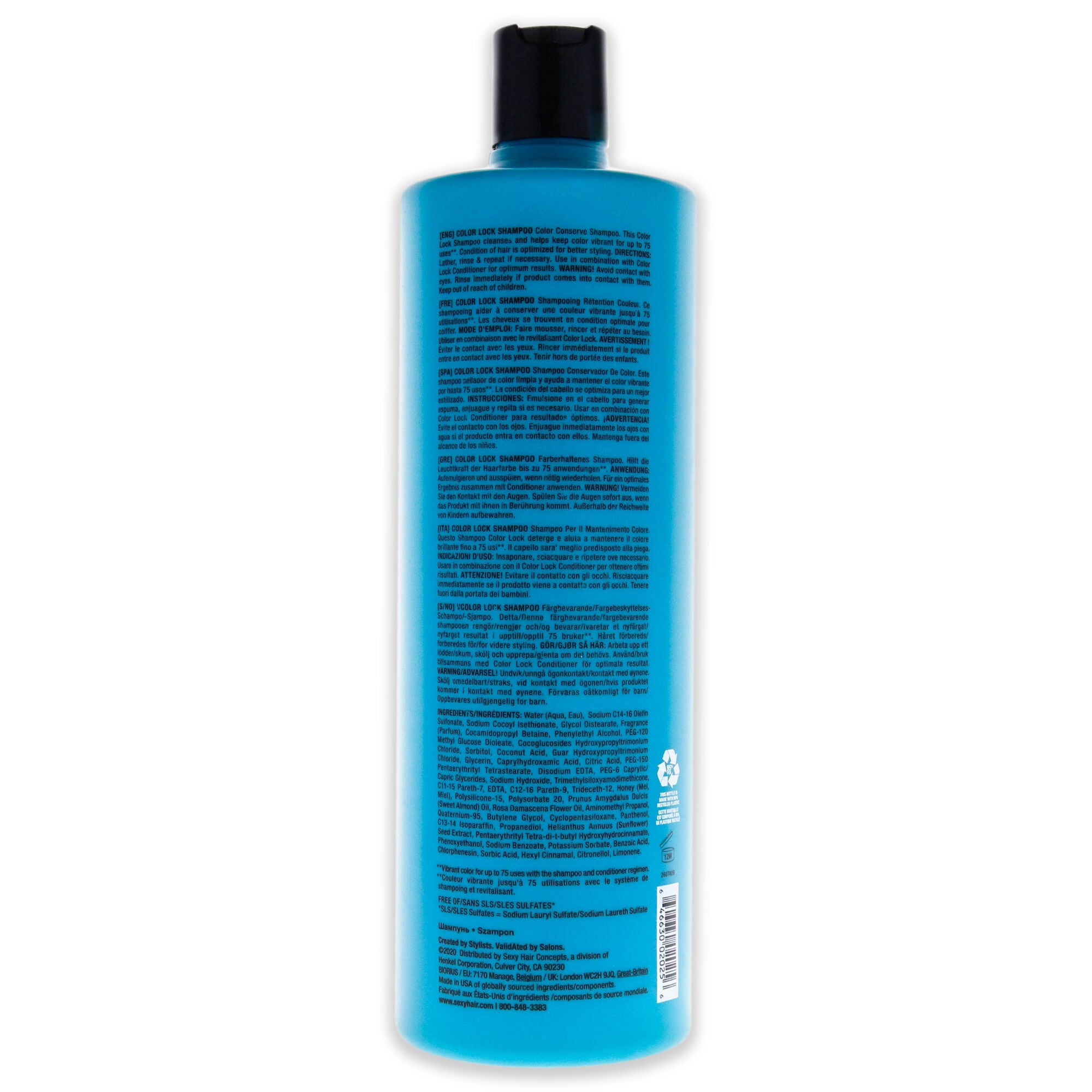 Sexy Hair Healthy Color Lock Shampoo by Sexy Hair for Unisex - 33.8 oz Shampoo, , alternate image number 2