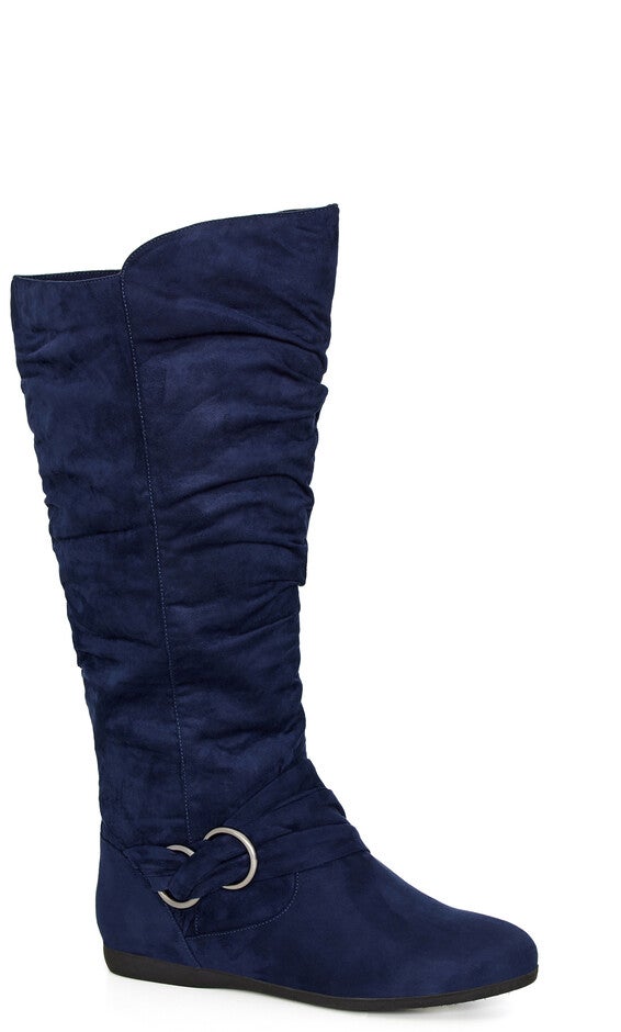 WIDE FIT Sasha Tall Boot - navy, Blue, hi-res image number null