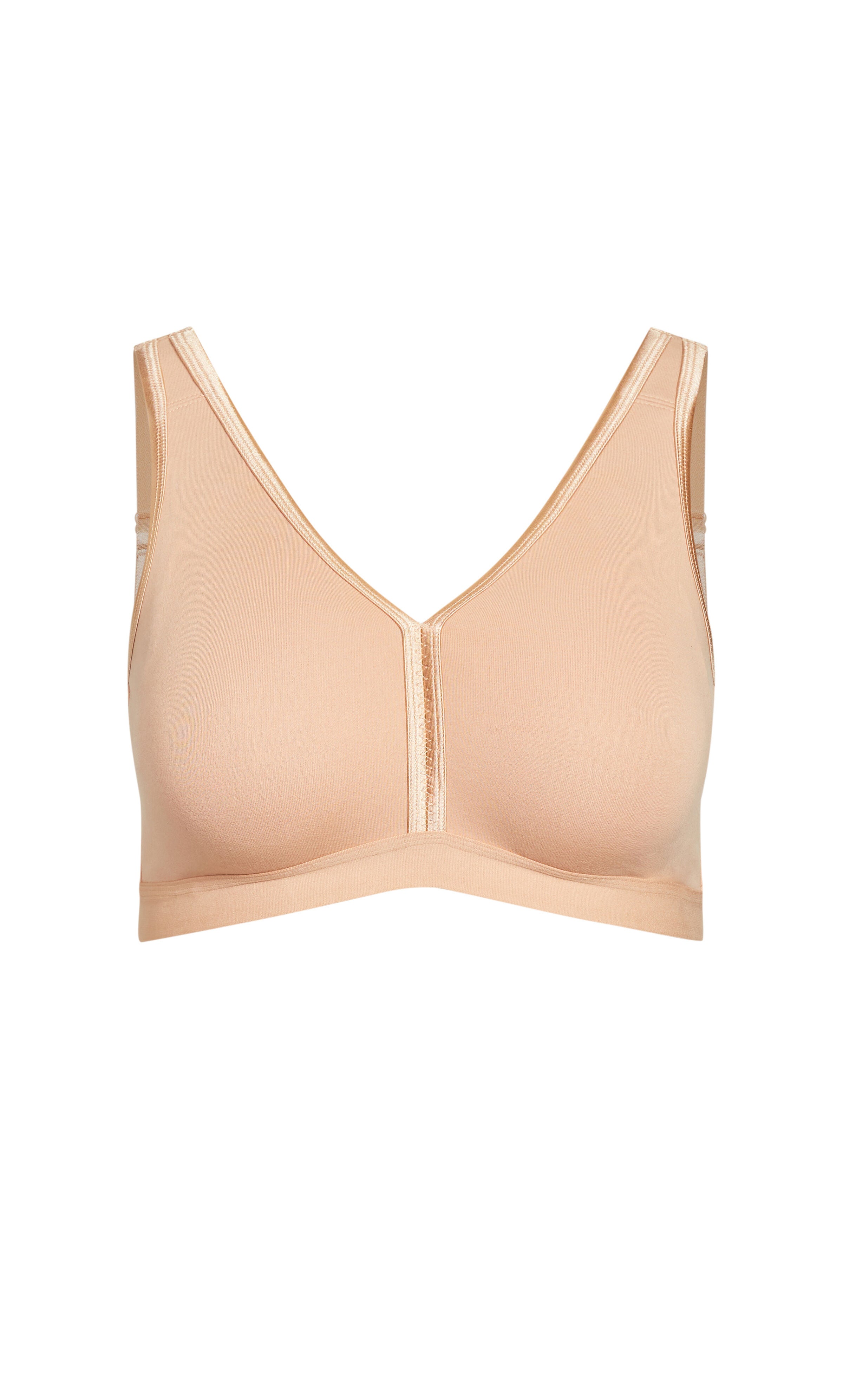 Basic Cotton Bra - beige, , alternate image number 2