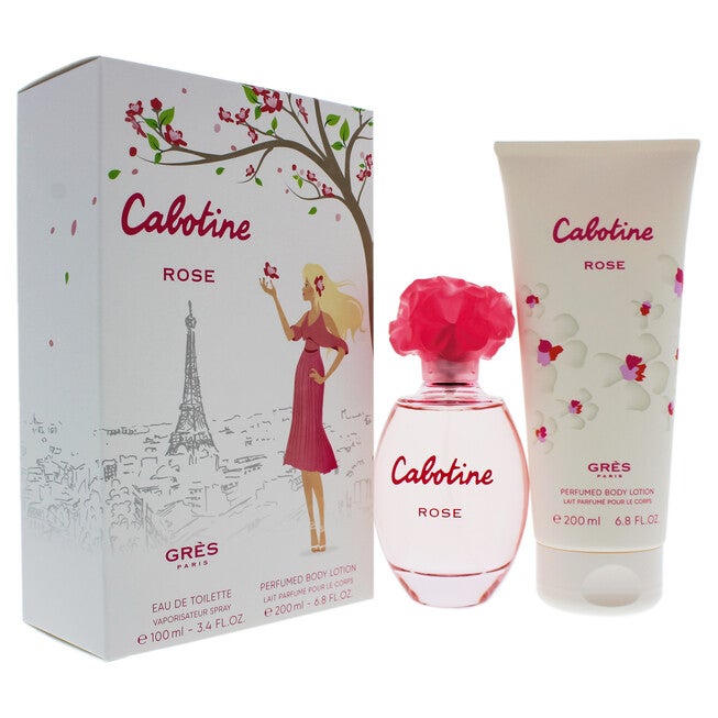 Cabotine Rose by Parfums Gres for Women - 2 Pc Gift Set 3.4oz EDT Spray, 6.76oz Perfumed Body Lotion, , alternate image number null