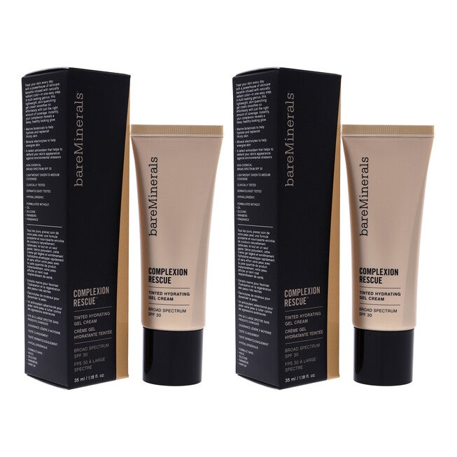 Complexion Rescue Tinted Hydrating Gel Cream SPF 30 - 05 Natural by bareMinerals for Women - 1.18 oz Foundation - Pack of 2, NA, alternate image number null