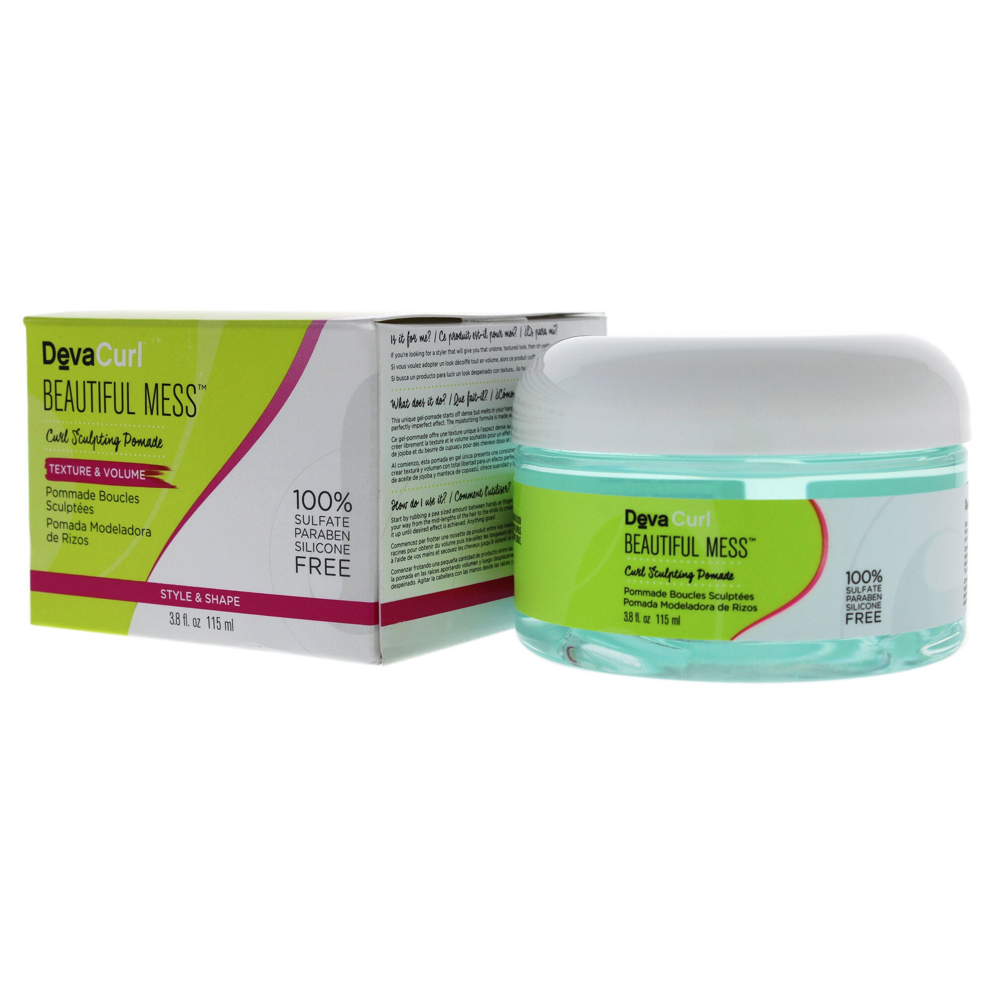 Beautiful Mess Curl Sculpting Pomade by DevaCurl for Women - 4.2 oz Pomade, See Description, alternate image number 3