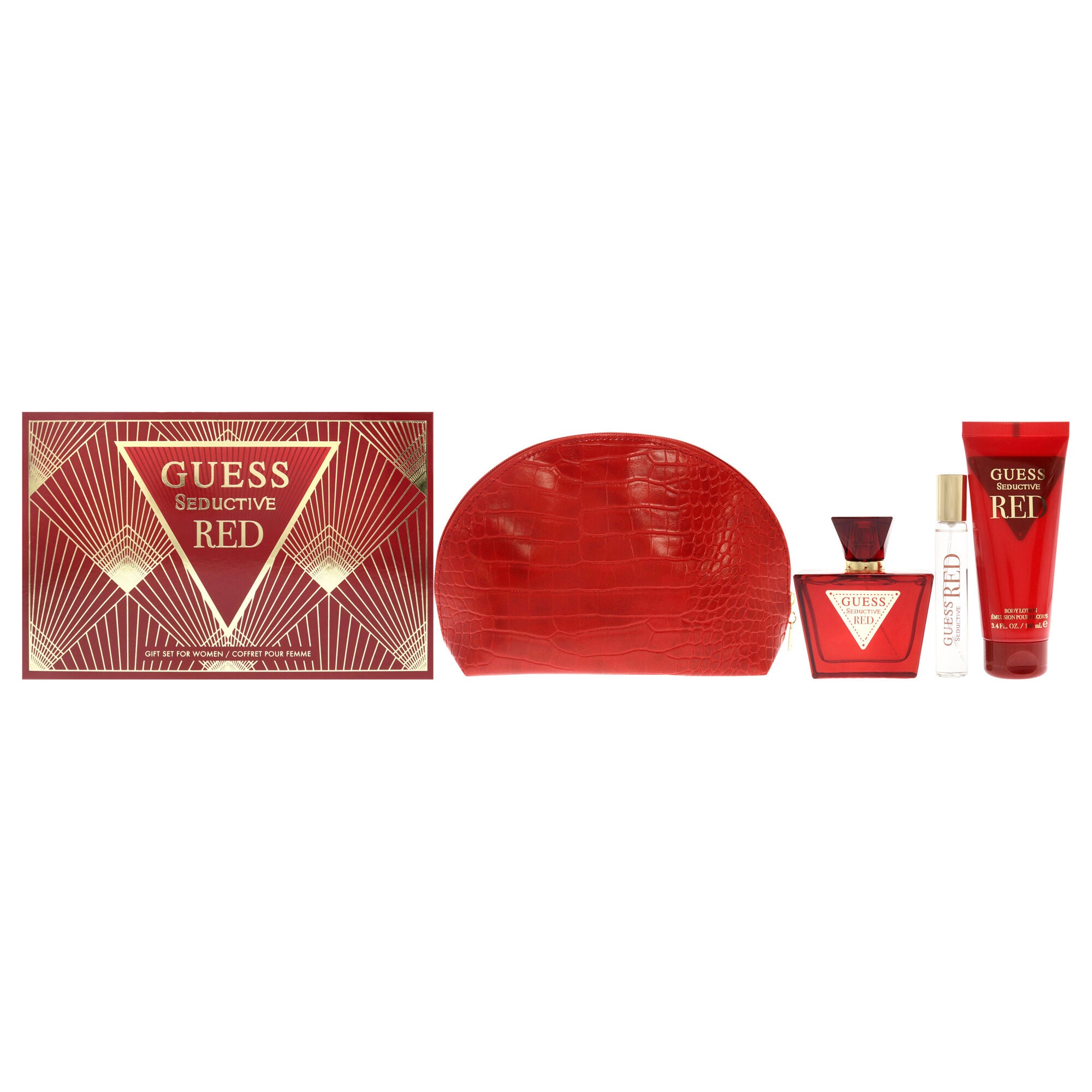 Guess Seductive Red by Guess for Women - 4 Pc Gift Set 2.5oz EDT Spray, 3.4oz Body Lotion, 0.5oz Travel EDT Spray, Pouch, , alternate image number 5