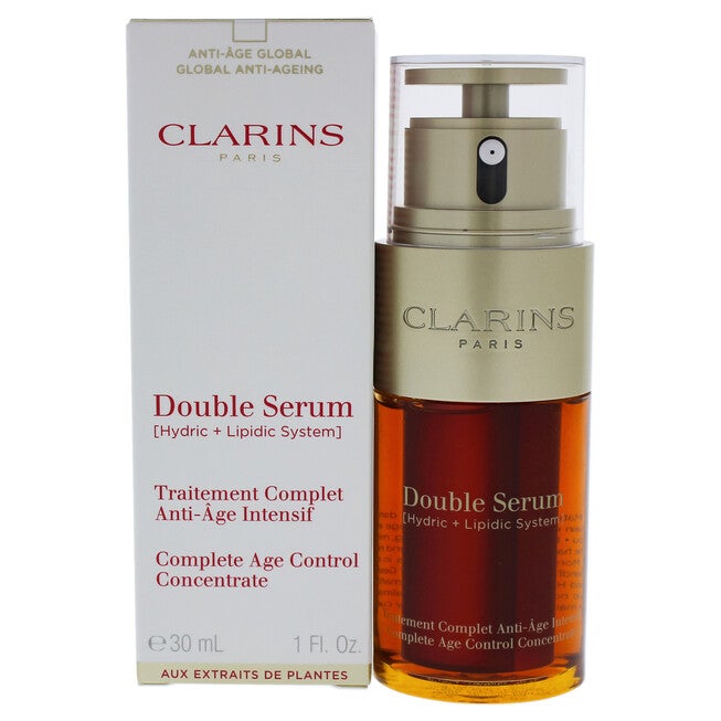 Double Serum Complete Age Control Concentrate by Clarins for Unisex - 1 oz Serum, NA, hi-res image number null