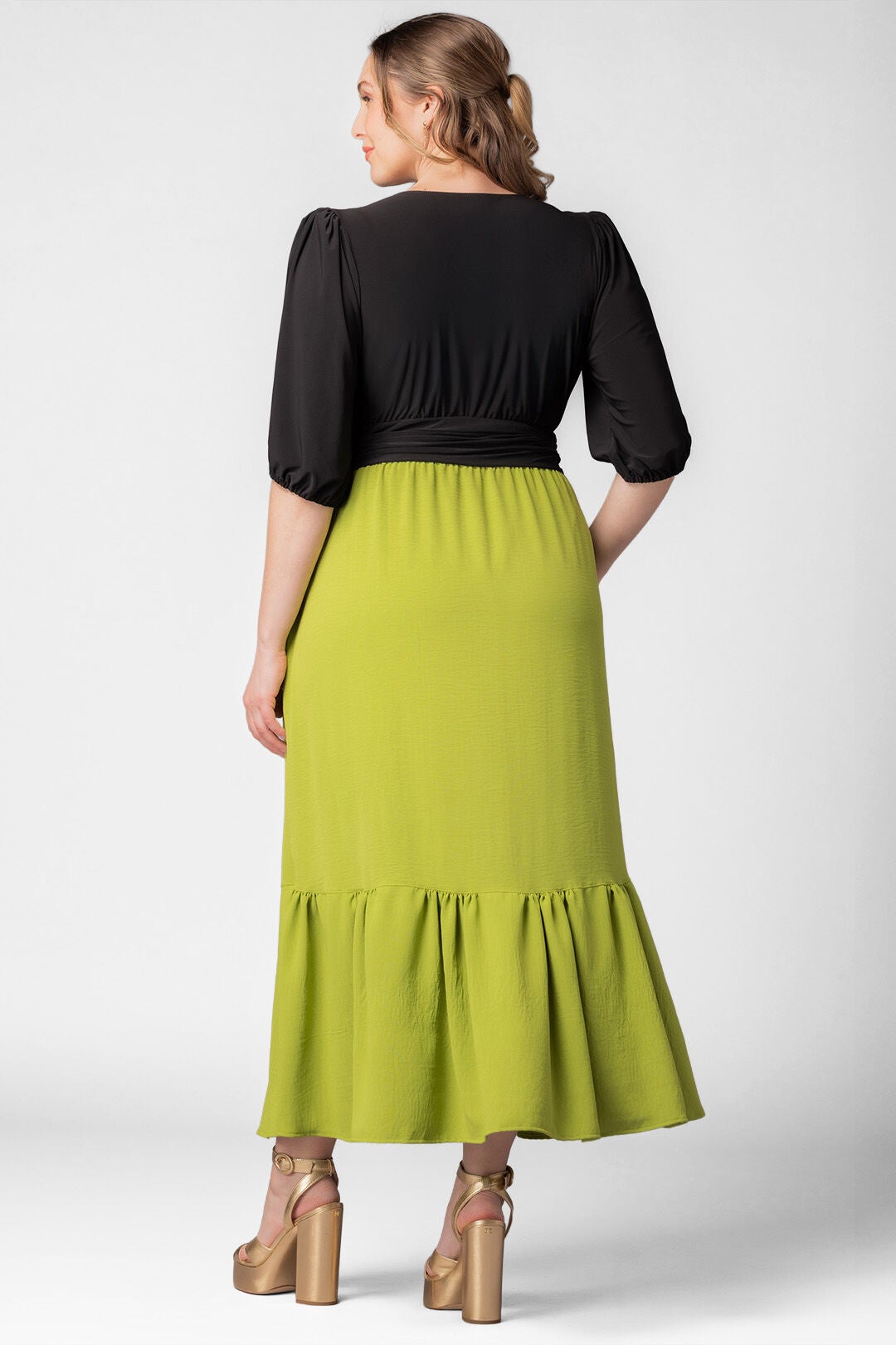Danica Maxi Dress, Limelight / Black, alternate image number 1