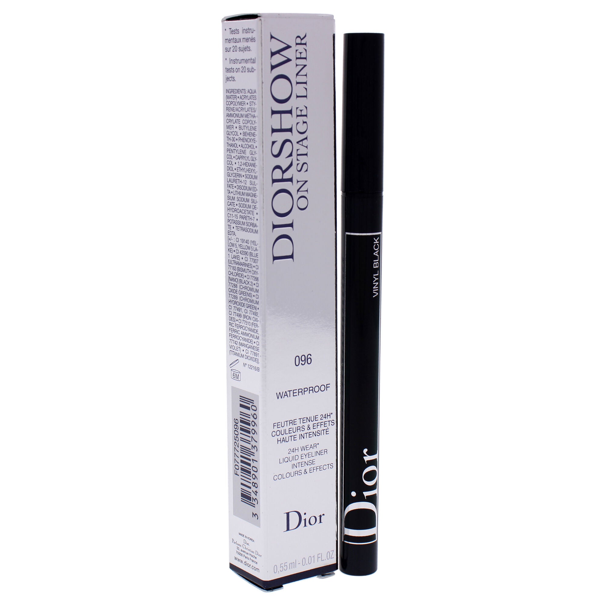 Diorshow On Stage Liquid Eyeliner Waterproof - 096 Vinyl Black by Christian Dior for Women - 0.01 oz Eyeliner, See Description, alternate image number 2