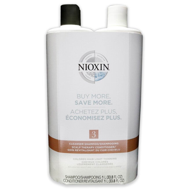 System 3 Duo by Nioxin for Unisex - 2 x 33.8 oz Shampoo, Conditioner, , alternate image number 3