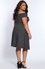 Vintage Vibes Polka Dot Short Plus Size Party Dress, , alternate image number null