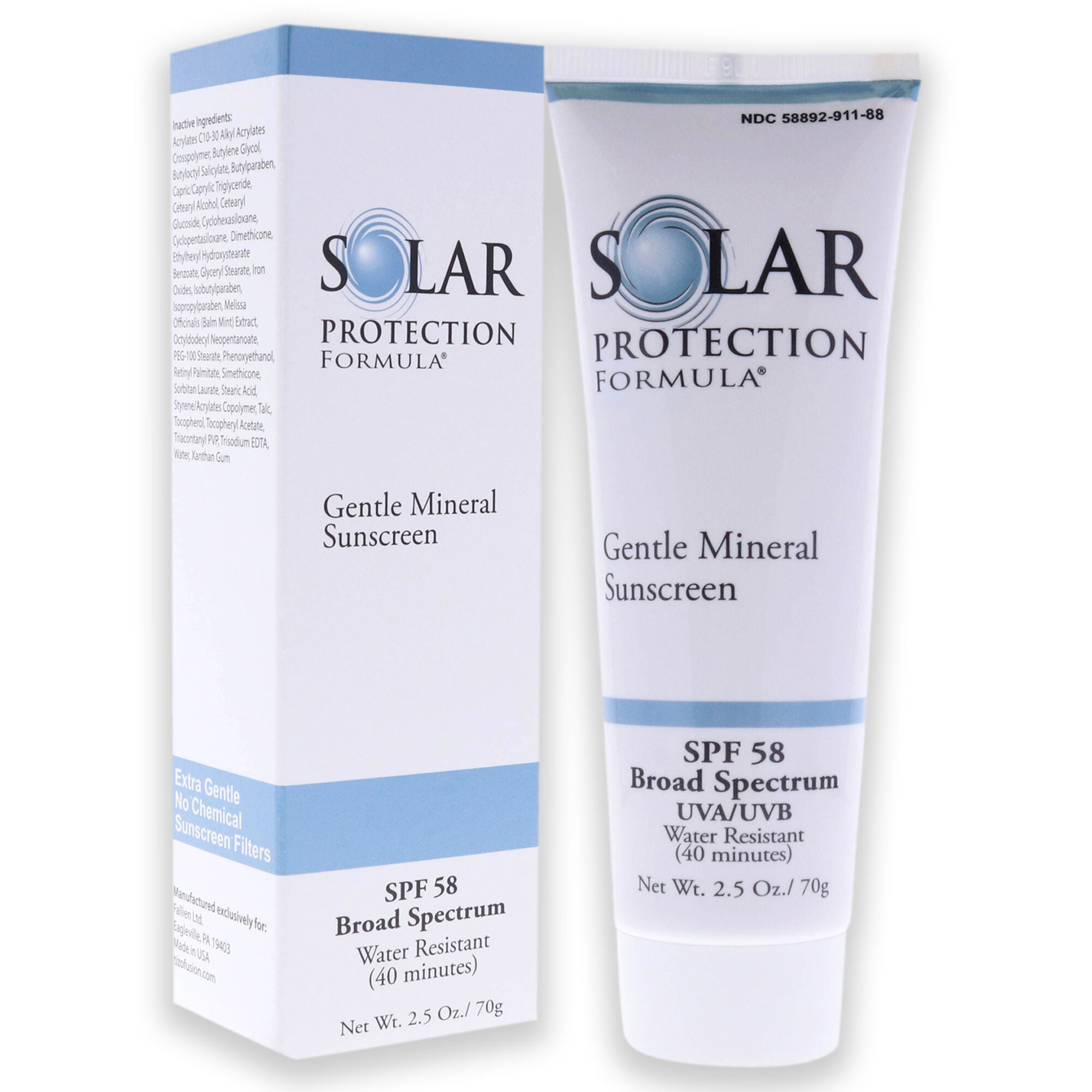 Solar Protection Formula Gentle Mineral Sunscreen SPF 58 by Tizo for Unisex - 2.5 oz Sunscreen, , alternate image number 7
