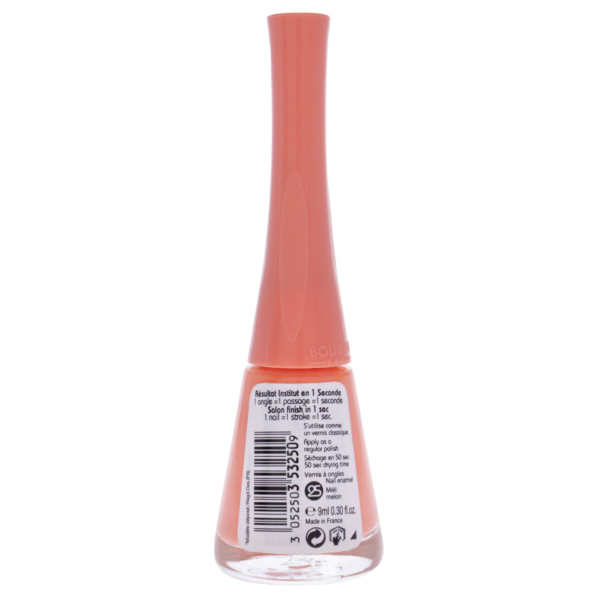1 Seconde - 25 Meli Melon by Bourjois for Women - 0.3 oz Nail Polish, See Description, alternate image number 2