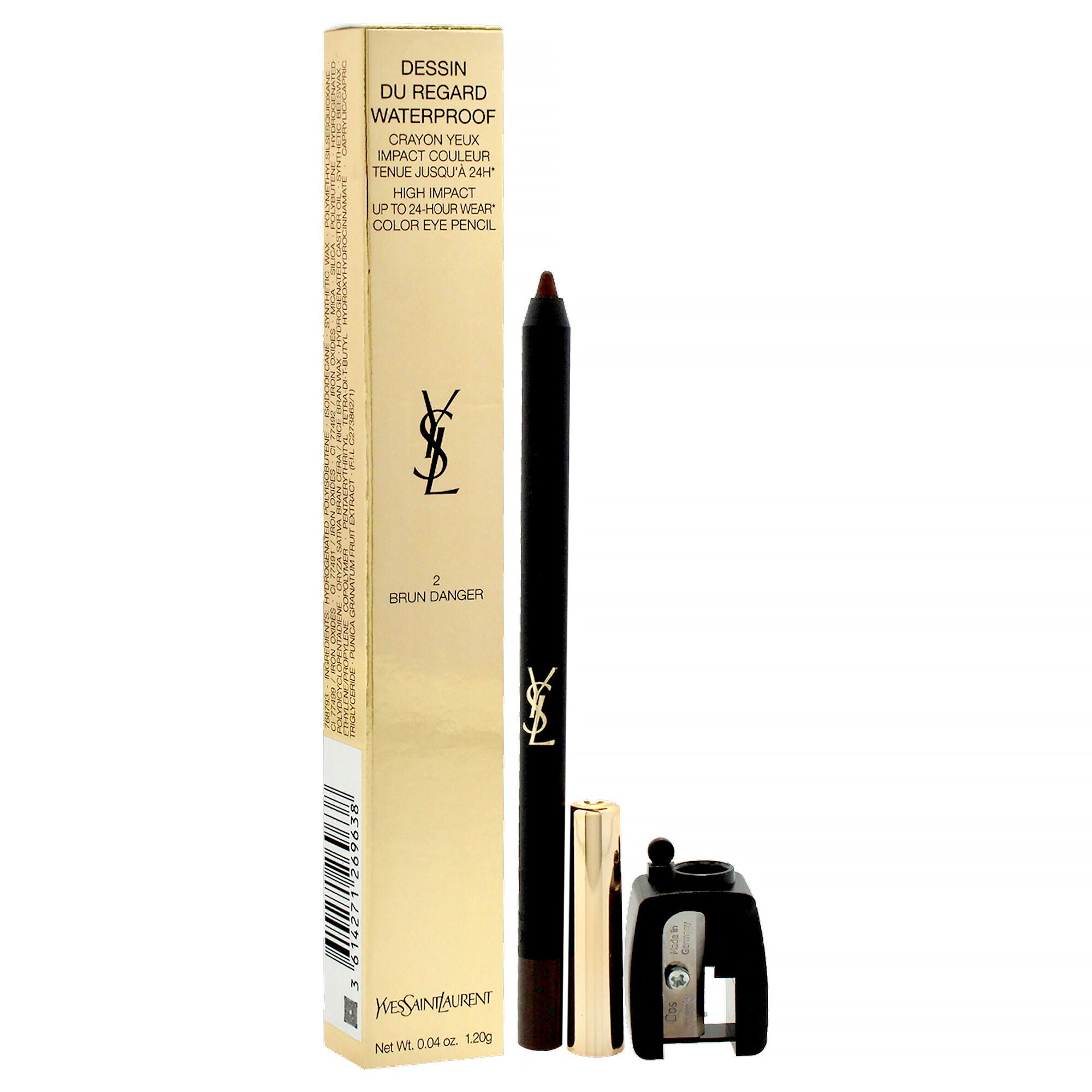 Dessin Du Regard Waterproof Eye Pencil - 2 Brun Danger by Yves Saint Laurent for Women - 0.04 oz Eye Pencil, See Description, alternate image number 1