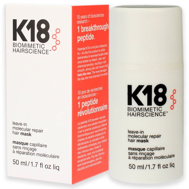Leave-In Molecular Repair Hair Mask by K18 Hair for Unisex - 1.7 oz Masque, , alternate image number null