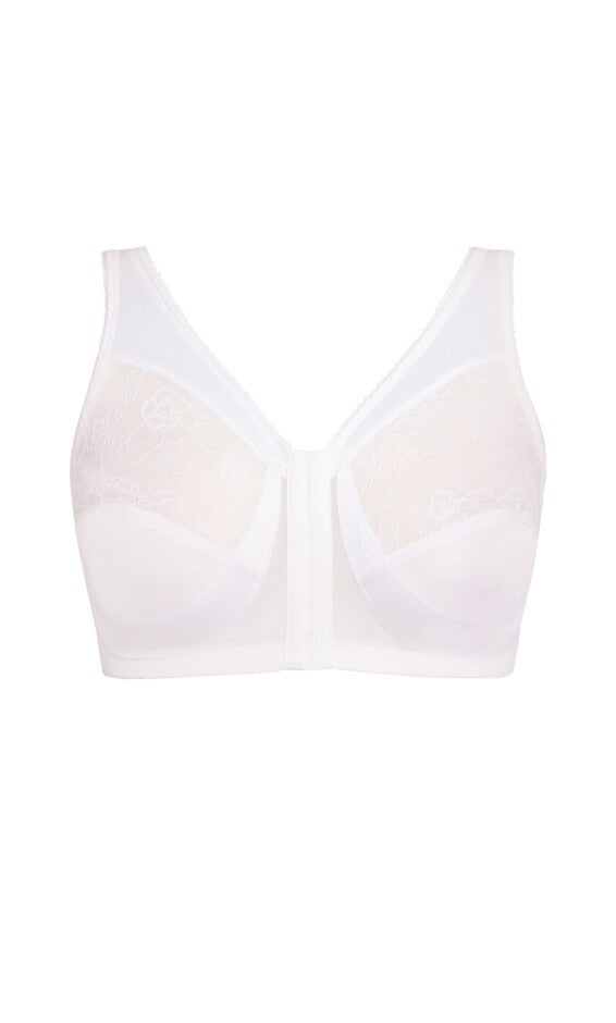 Full Coverage Wire Free Bra - white, , alternate image number null