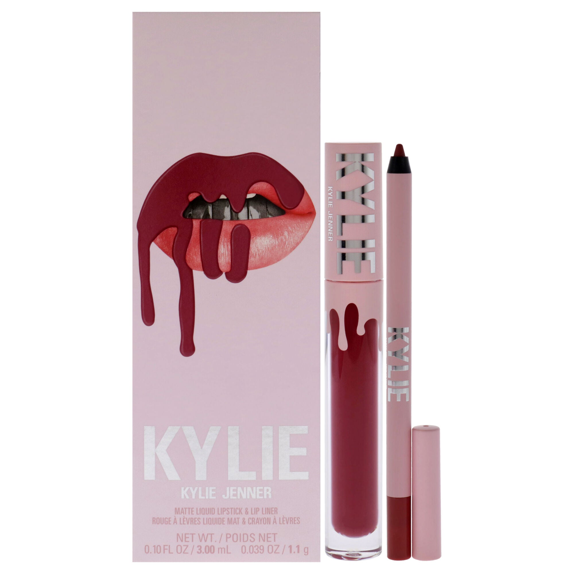 Matte Lip Kit - 103 Better Not Pout by Kylie Cosmetics for Women - 2 Pc 0.10oz Matte Liquid Lipstick, 0.039oz Lip Liner, See Description, hi-res image number 0