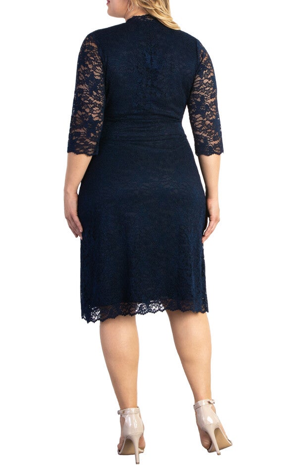 Scalloped Boudoir Lace Dress | Woman Within Scalloped Boudoir Lace Dress | Woman Within