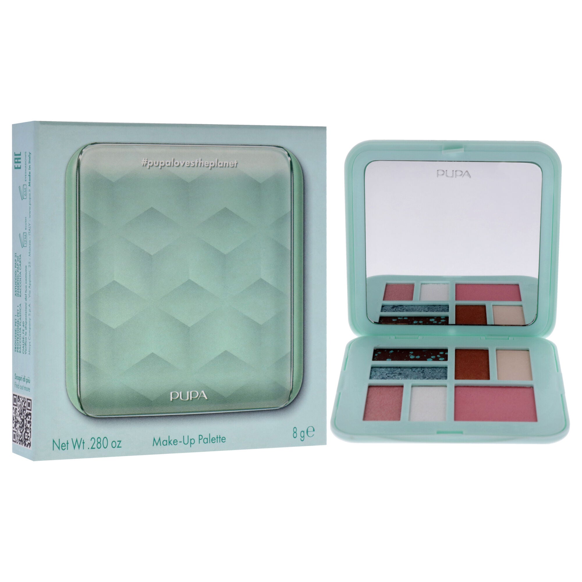 Make-Up Palette - 001 Aqua by Pupa Milano for Women - 0.280 oz Makeup, See Description, alternate image number 1