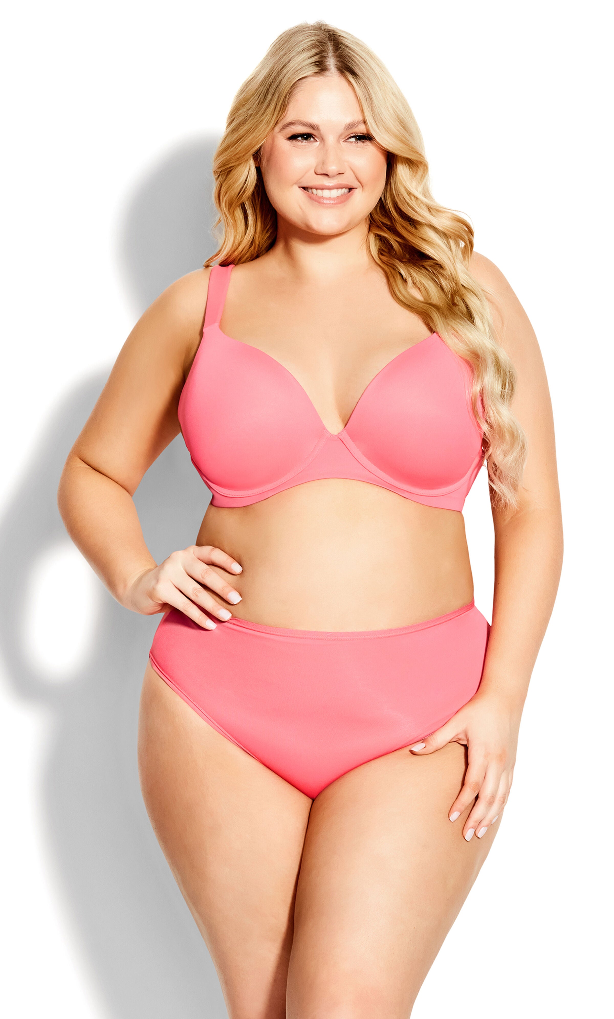 Fashion Microfiber Hi Cut Brief - tea rose, Pink, hi-res image number 0