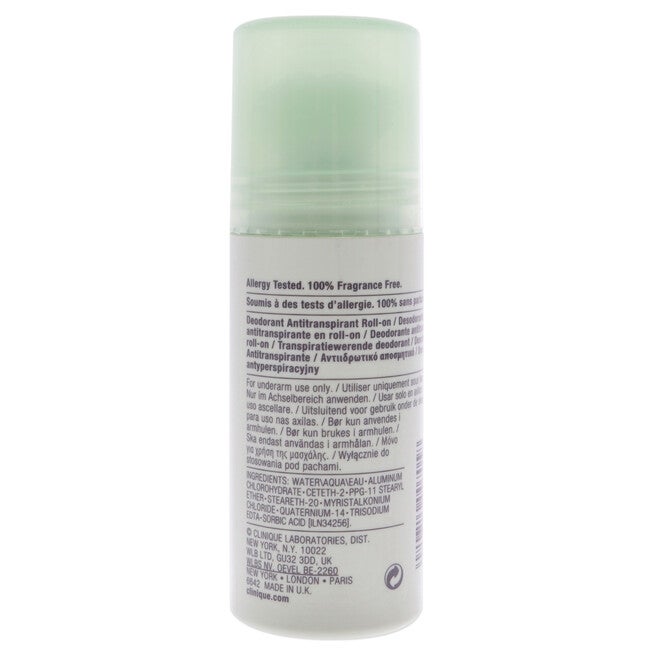 Clinique Anti-perspirant Deodorant Roll-on by Clinique for Men - 2.5 oz Deodorant Roll-On, See Description, alternate image number 2