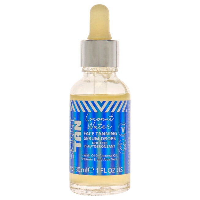 Coconut Water Face Serum Tanning Drops by Skinny Tan for Women - 1 oz Serum, NA, hi-res image number null