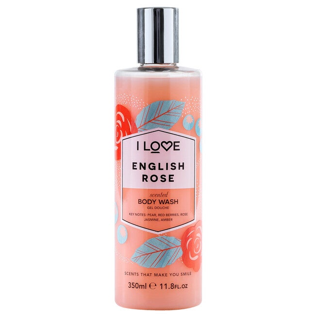 Scented Body Wash - English Rose by I Love Cosmetics for Women - 11.8 oz Body Wash, See Description, hi-res image number 0