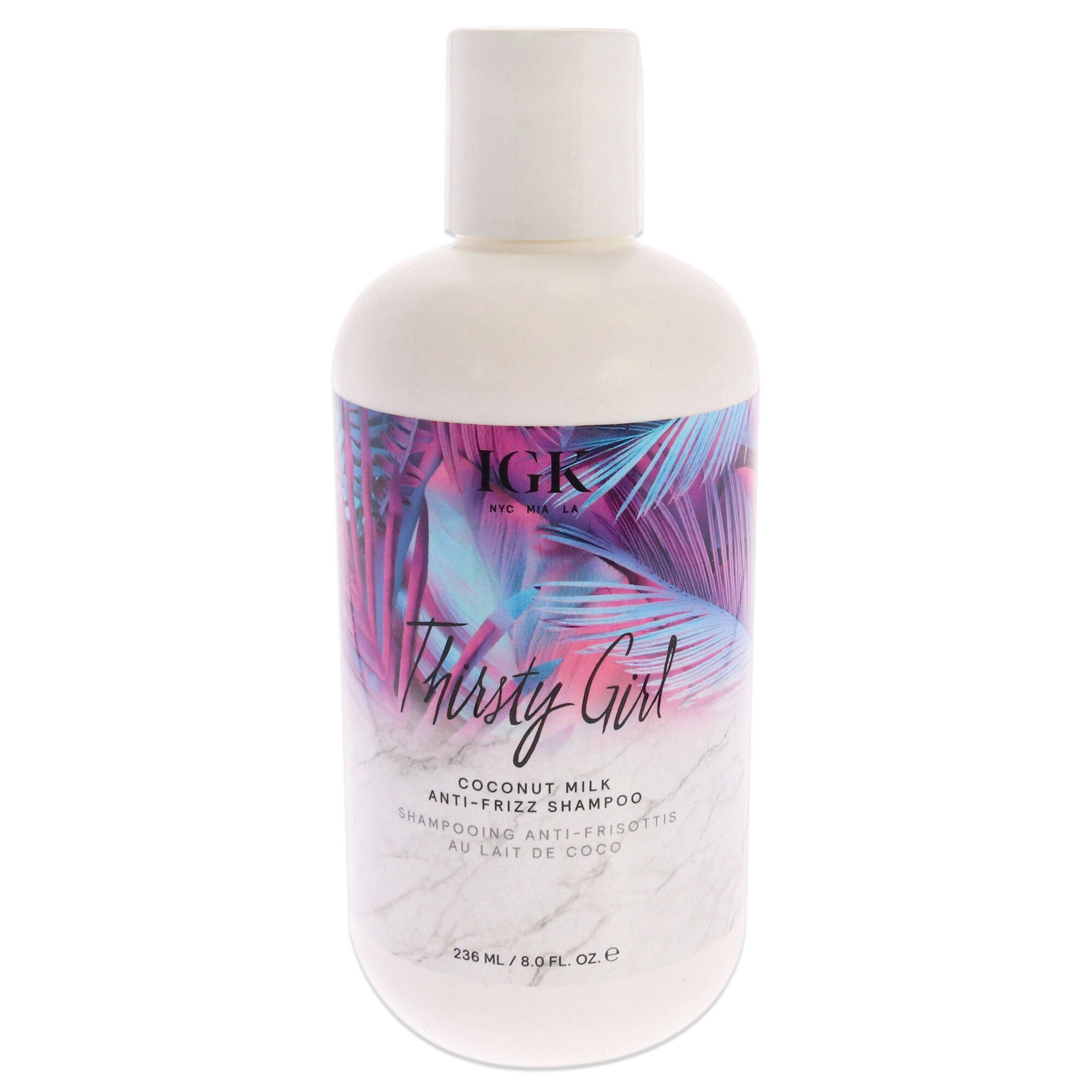Thirsty Girl Coconut Milk Anti-Frizz Shampoo by IGK for Unisex - 8 oz Shampoo, See Description, hi-res image number 0