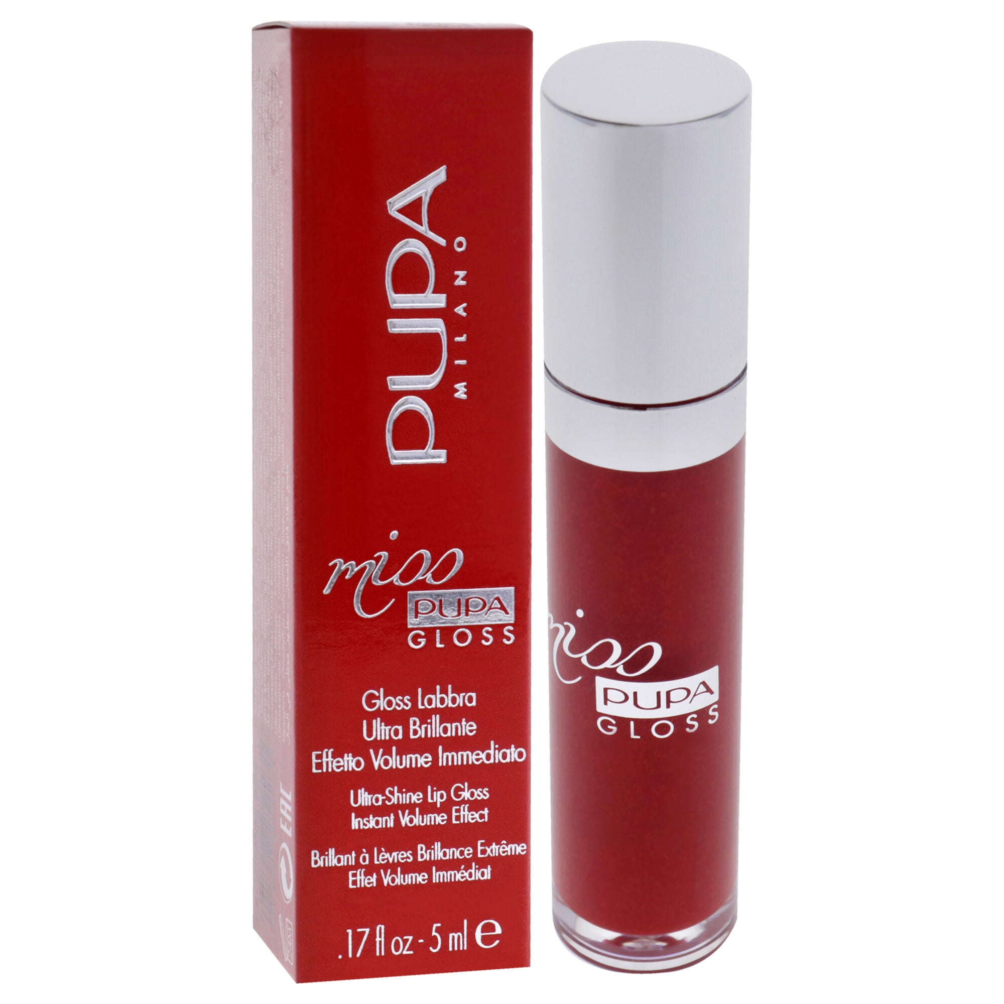 Miss Pupa Gloss Ultra-Shine Lip Gloss - 205 Touch of Red by Pupa Milano for Women - 0.17 oz Lip Gloss, , alternate image number 6