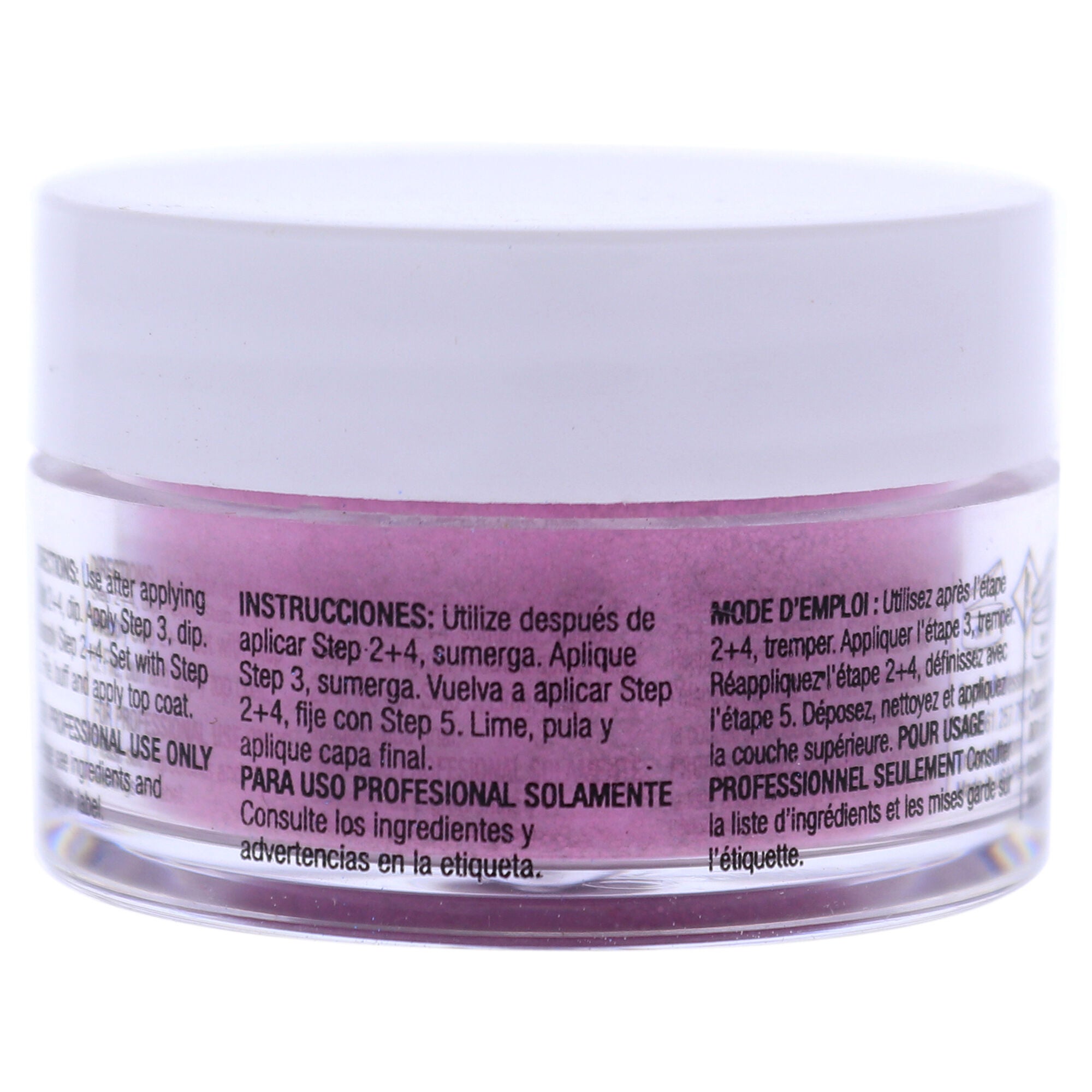 Pro Powder Polish Nail Colour Dip System - Deep Pink With Pink Glitter by Cuccio Colour for Women - 0.5 oz Nail Powder, , alternate image number 3