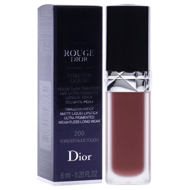 Rouge Dior Forever Liquid Matte - 200 Forever Nude Touch by Christian Dior for Women - 0.2 oz Lipstick, NA, alternate image number null