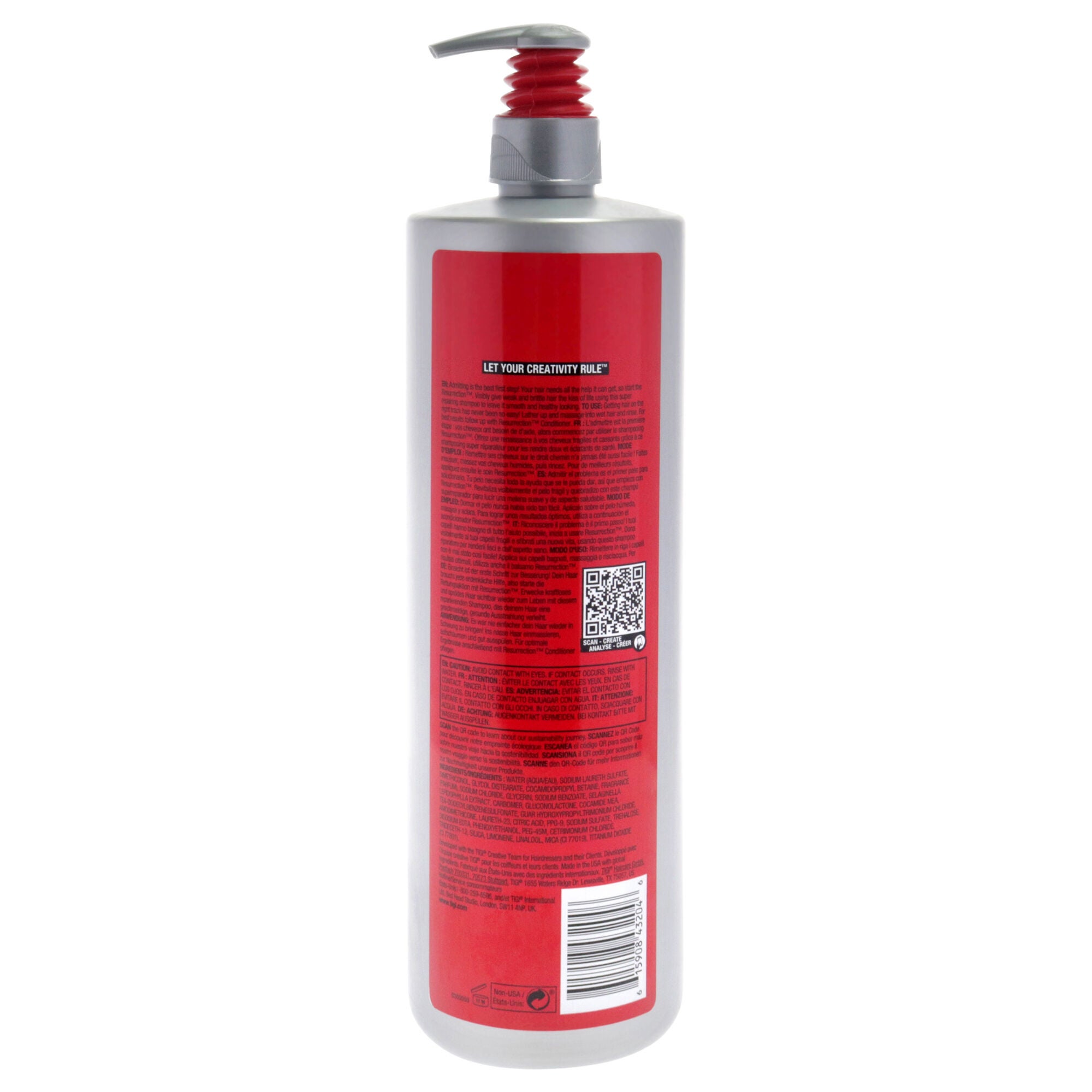 Bed Head Remix Resurrection Shampoo by TIGI for Unisex - 32.8 oz Shampoo, See Description, alternate image number 2
