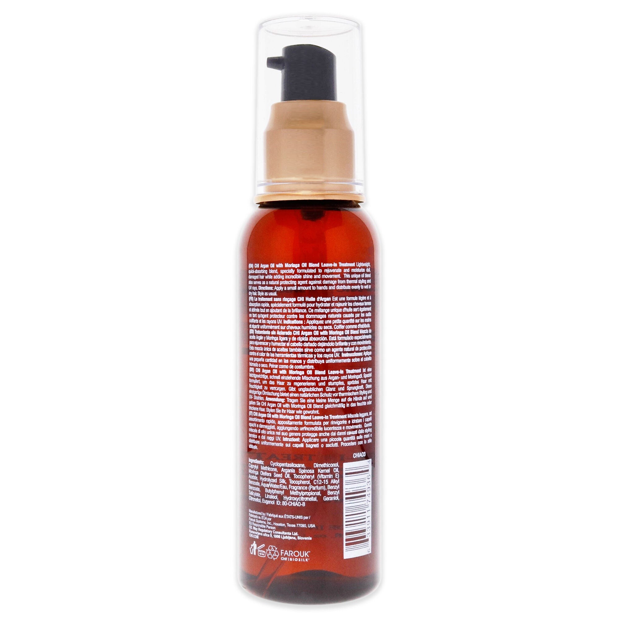 Argan Oil Plus Moringa Oil by CHI for Unisex - 3 oz Treatment, , alternate image number 1