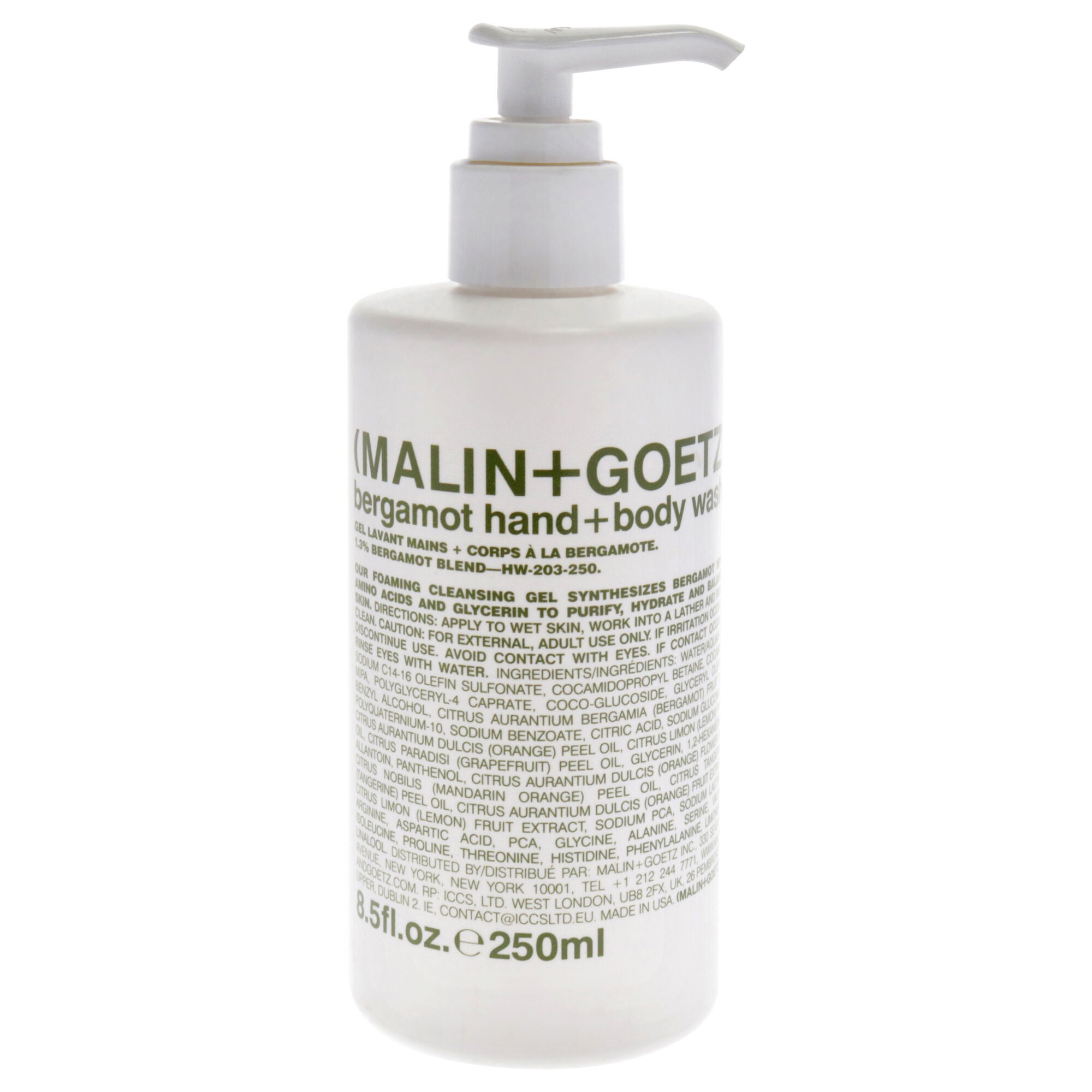 Bergamot Hand and Body Wash by Malin + Goetz for Unisex - 8.5 oz Body Wash, See Description, hi-res image number 0