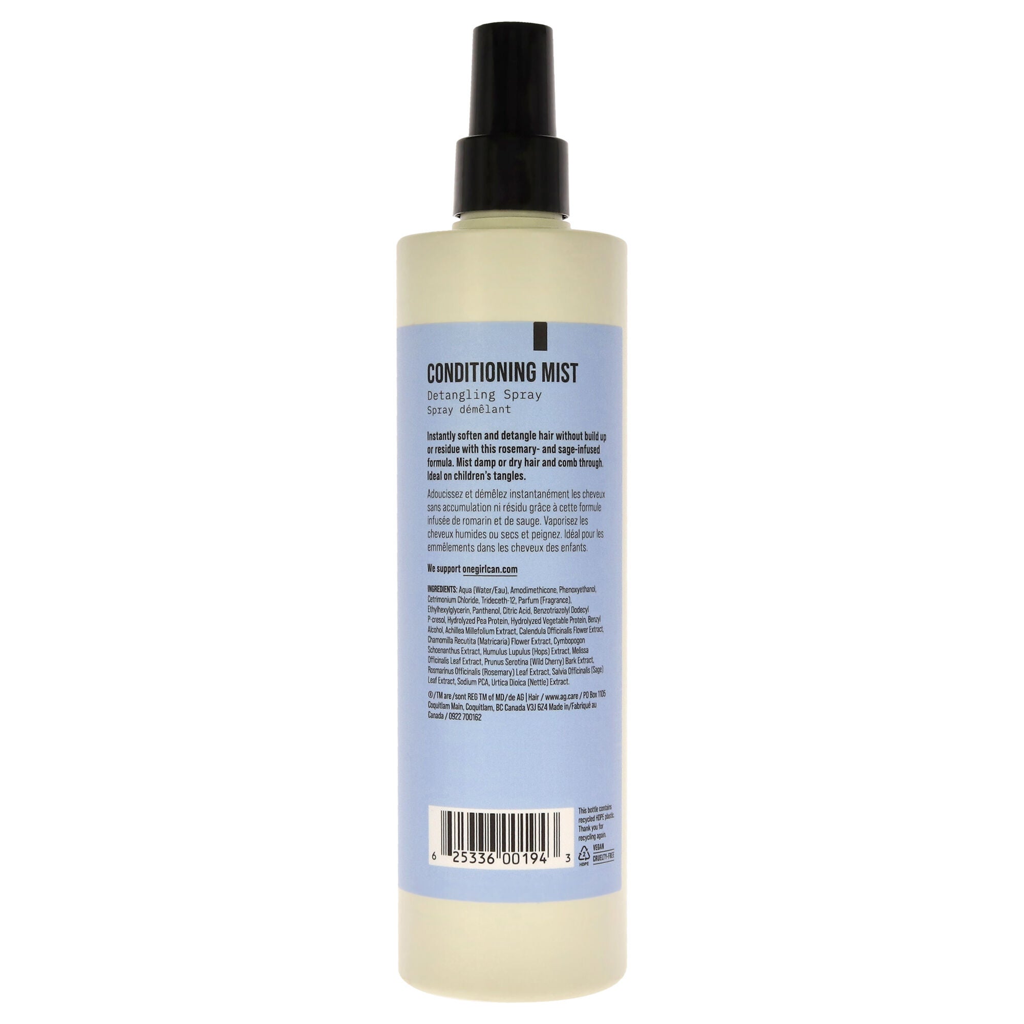 Conditioning Mist Detangling Spray by AG Hair Cosmetics for Unisex - 12 oz Conditioner, , alternate image number 4